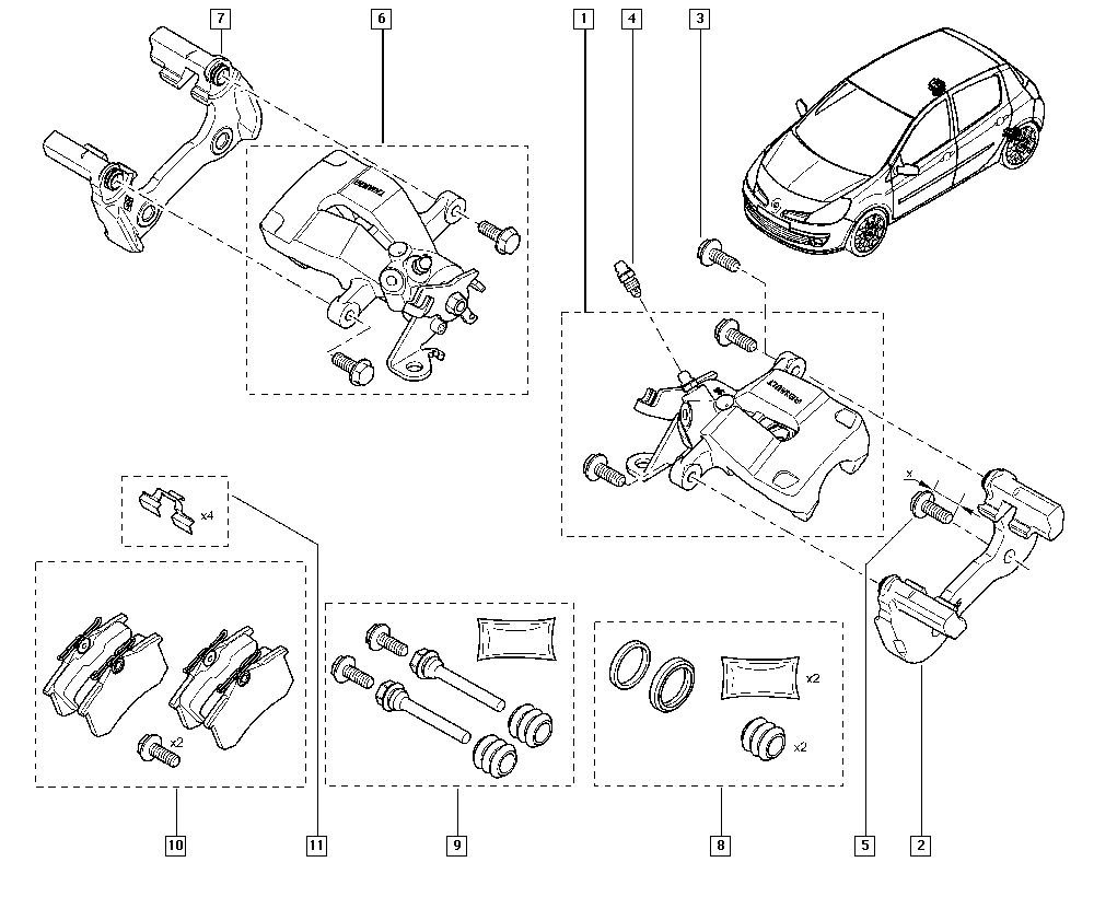 RENAULT TRUCKS 440600364R - Bremsbelagsatz, Scheibenbremse alexcarstop-ersatzteile.com