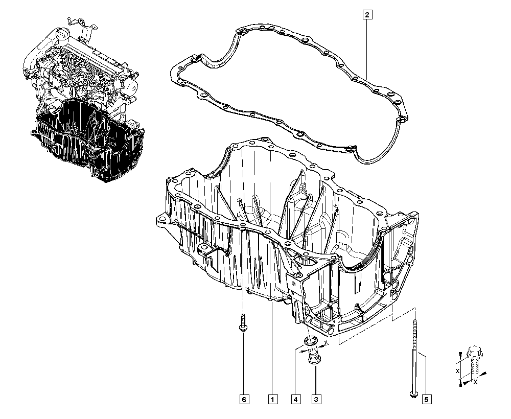 RENAULT 77 03 075 348 - Verschlussschraube, Ölwanne alexcarstop-ersatzteile.com