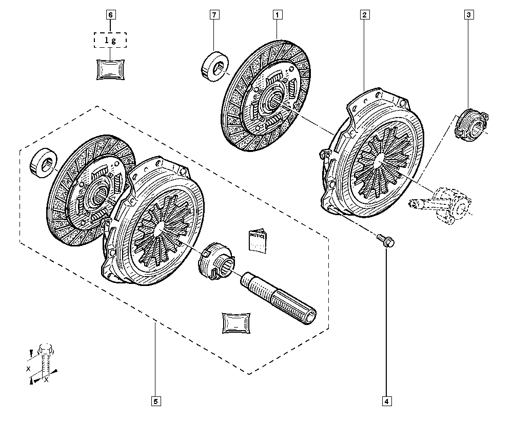 RENAULT 77 01 477 055 - Kupplungssatz alexcarstop-ersatzteile.com