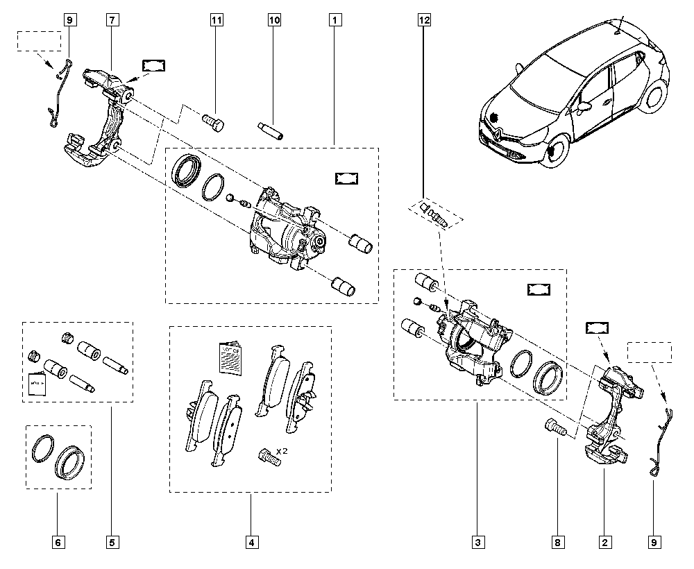 RENAULT 41011-8579R - Bremssattel alexcarstop-ersatzteile.com