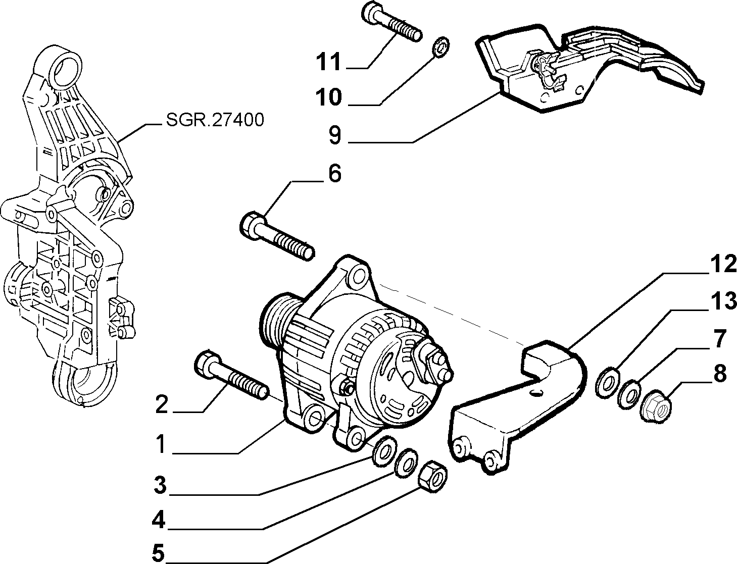 FIAT 46769369 - Generator alexcarstop-ersatzteile.com