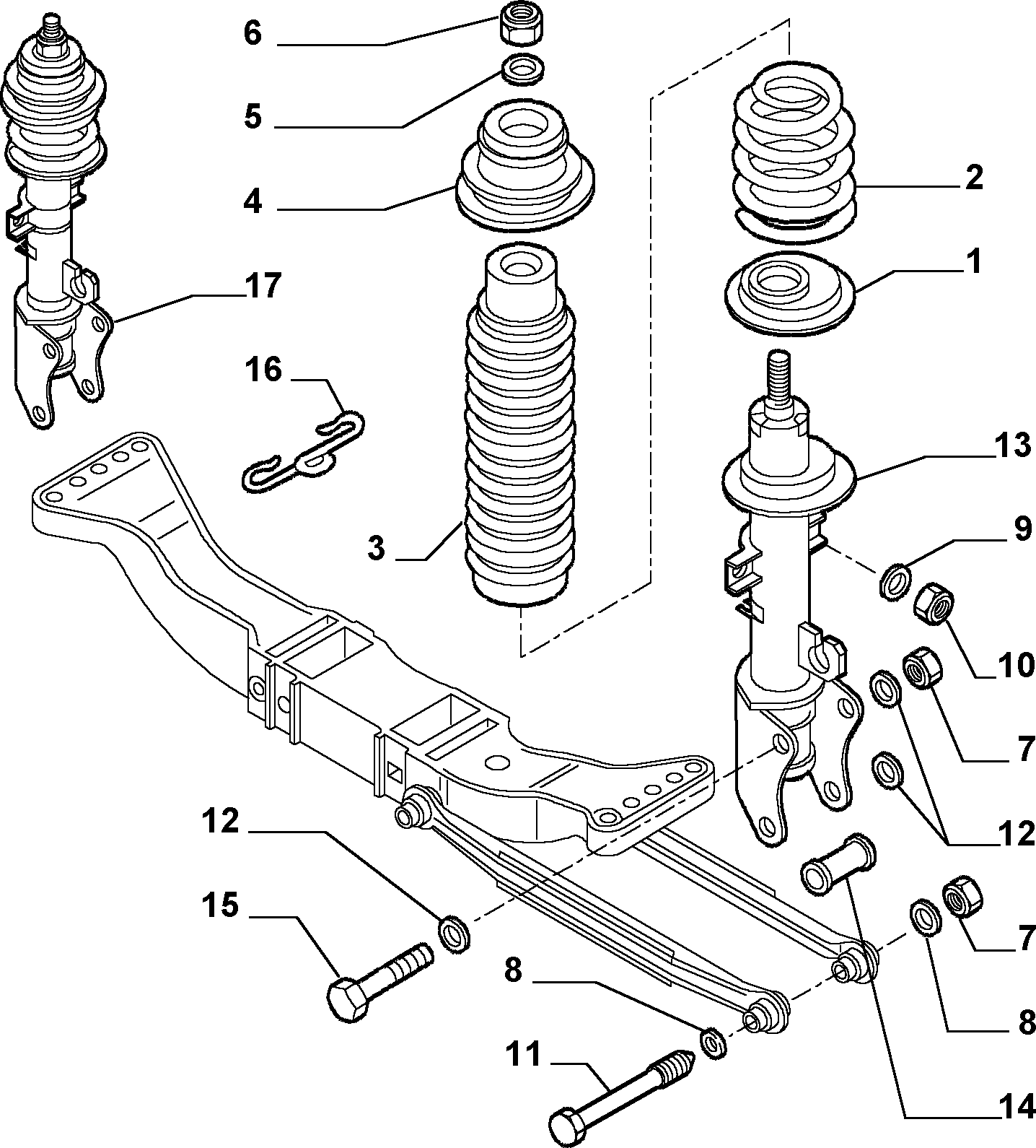 Alfa Romeo 60688989 - Stoßdämpfer alexcarstop-ersatzteile.com