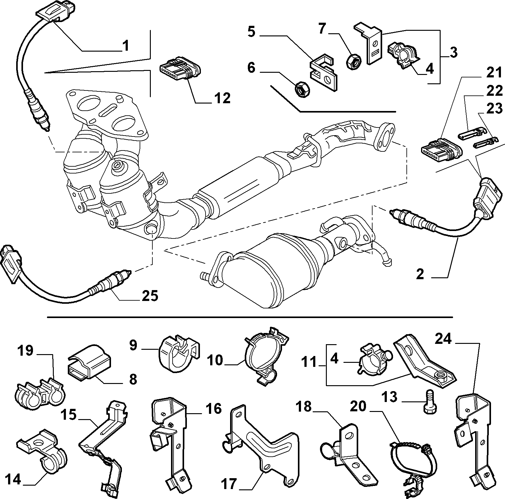 FIAT 46811311 - Lambdasonde alexcarstop-ersatzteile.com