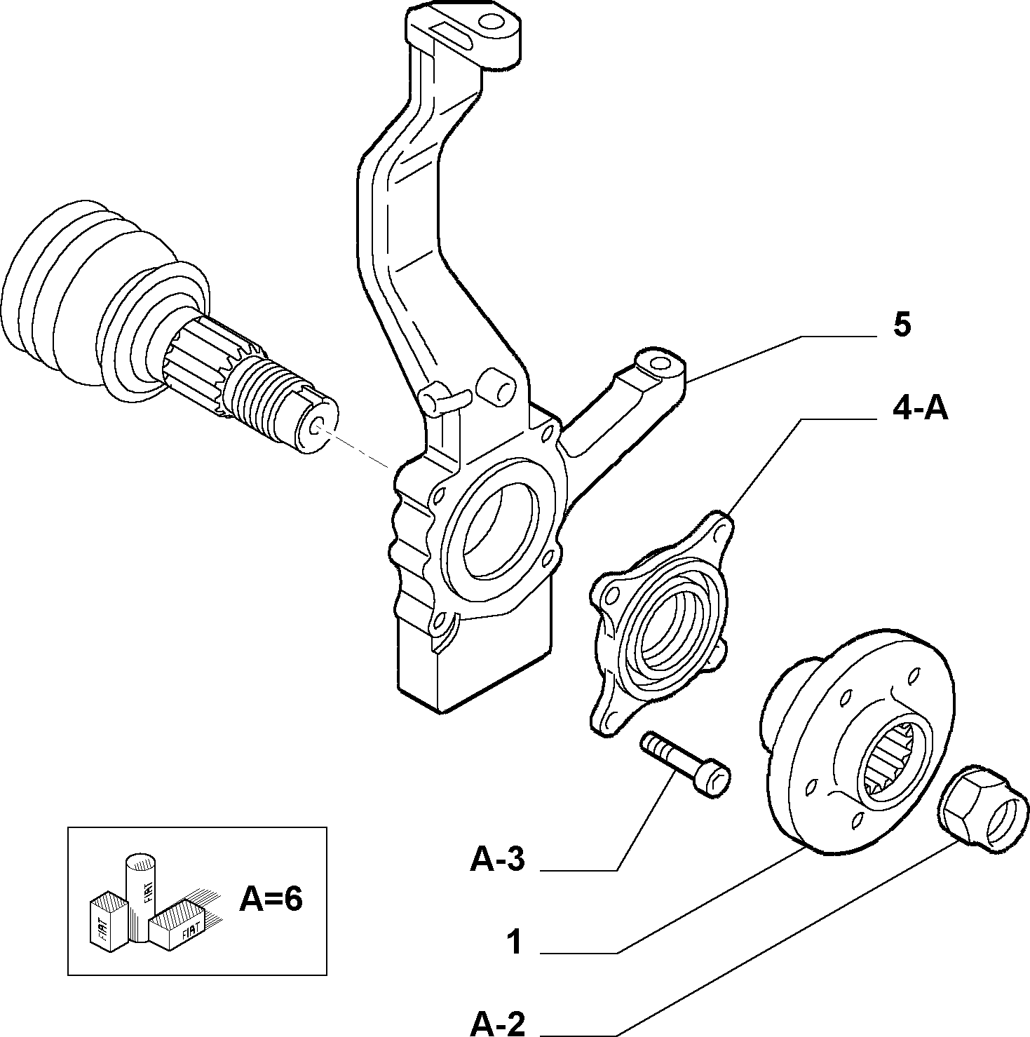 FIAT 46541344 - Radlagersatz alexcarstop-ersatzteile.com