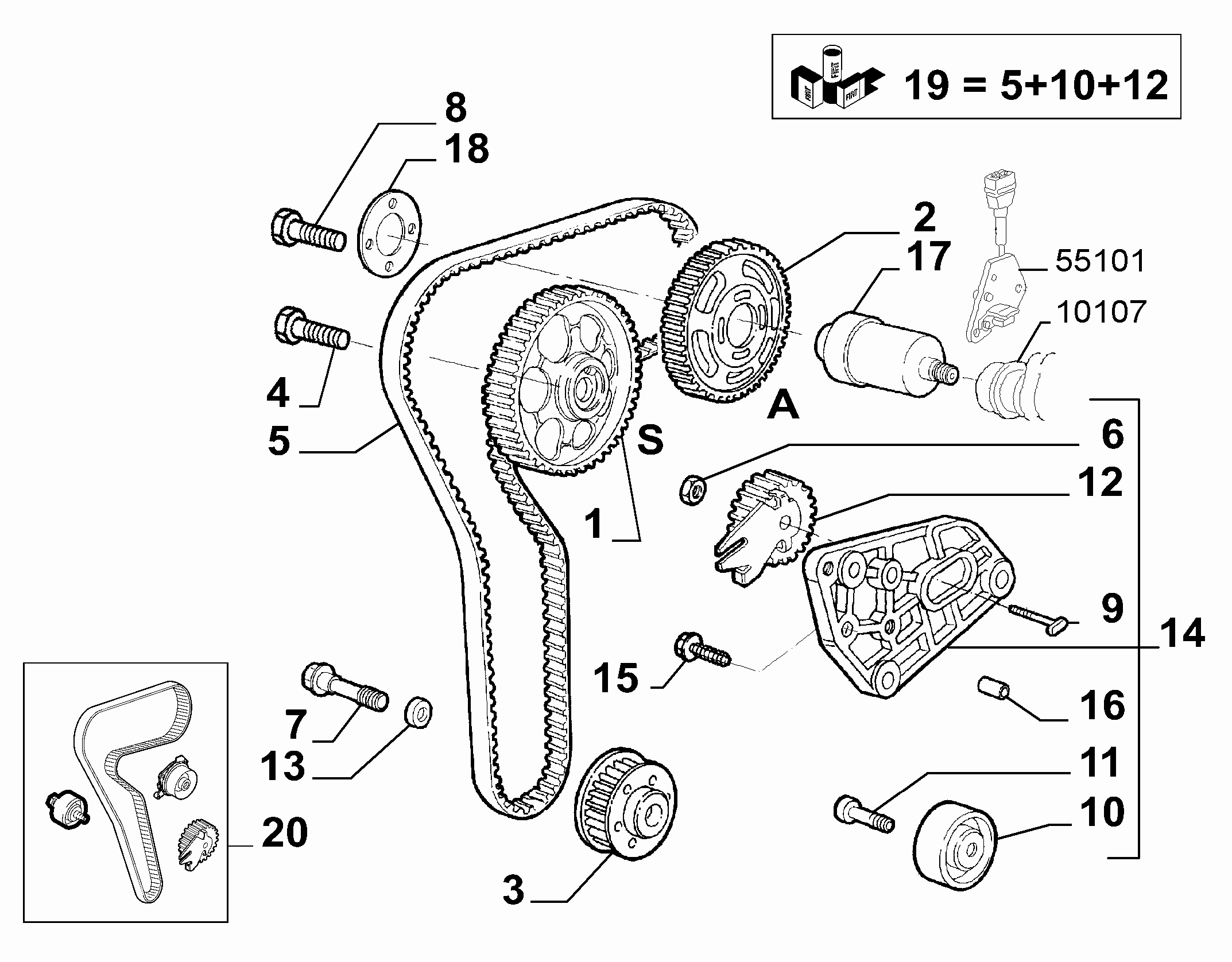 Alfa Romeo 71771580 - Wasserpumpe + Zahnriemensatz alexcarstop-ersatzteile.com