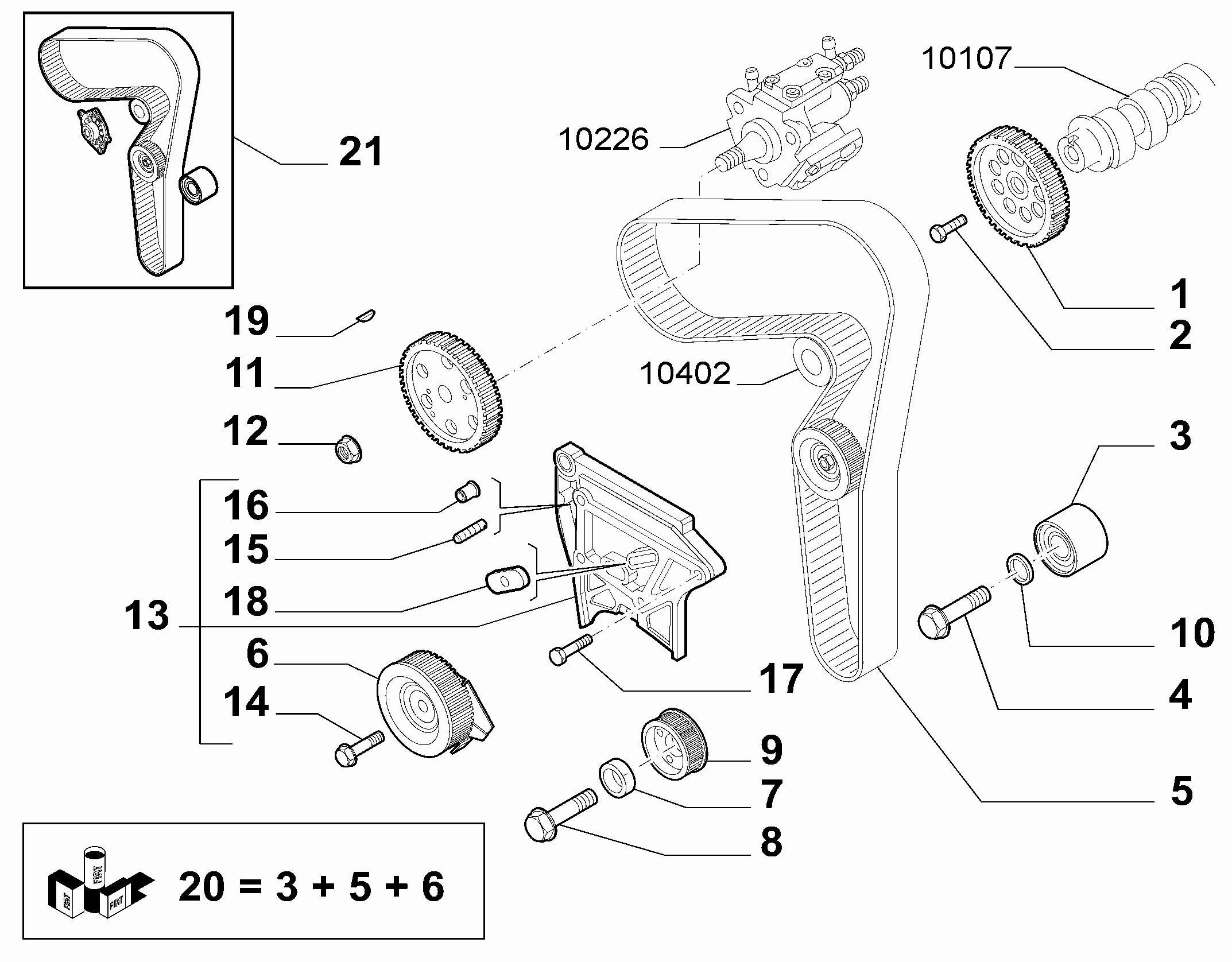 Alfa Romeo 71771579 - Wasserpumpe + Zahnriemensatz alexcarstop-ersatzteile.com