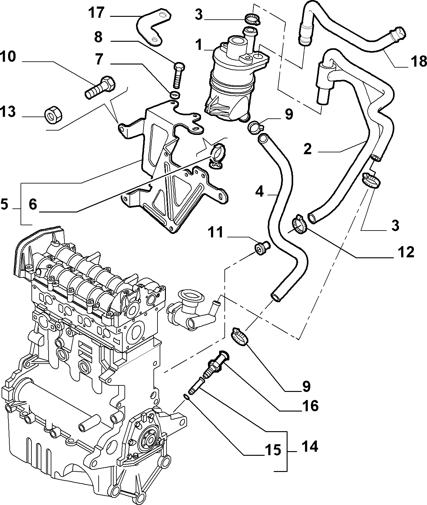 FIAT 55199390 - Ölschlauch alexcarstop-ersatzteile.com