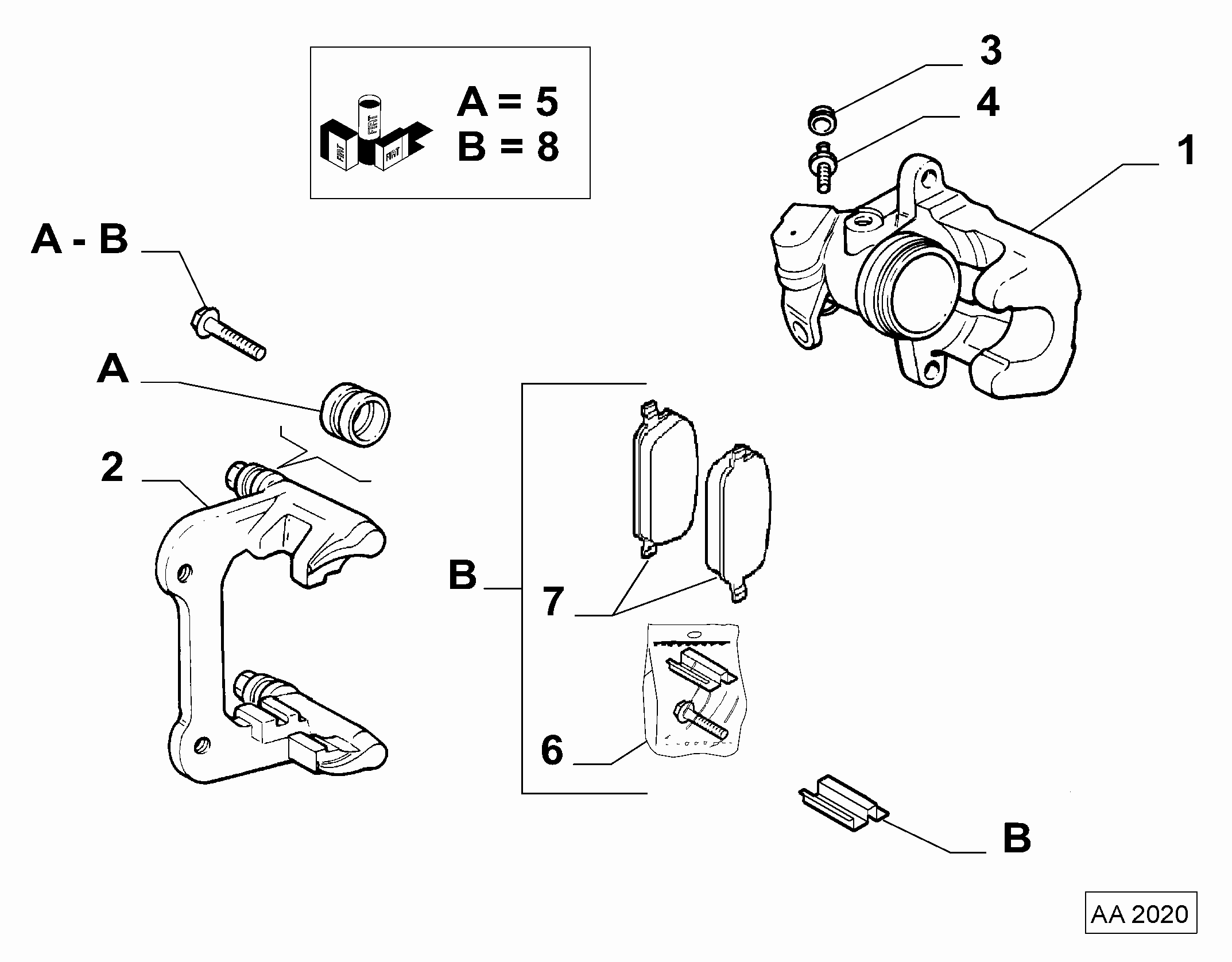 Alfarome/Fiat/Lanci 77363648 - Bremssattel alexcarstop-ersatzteile.com