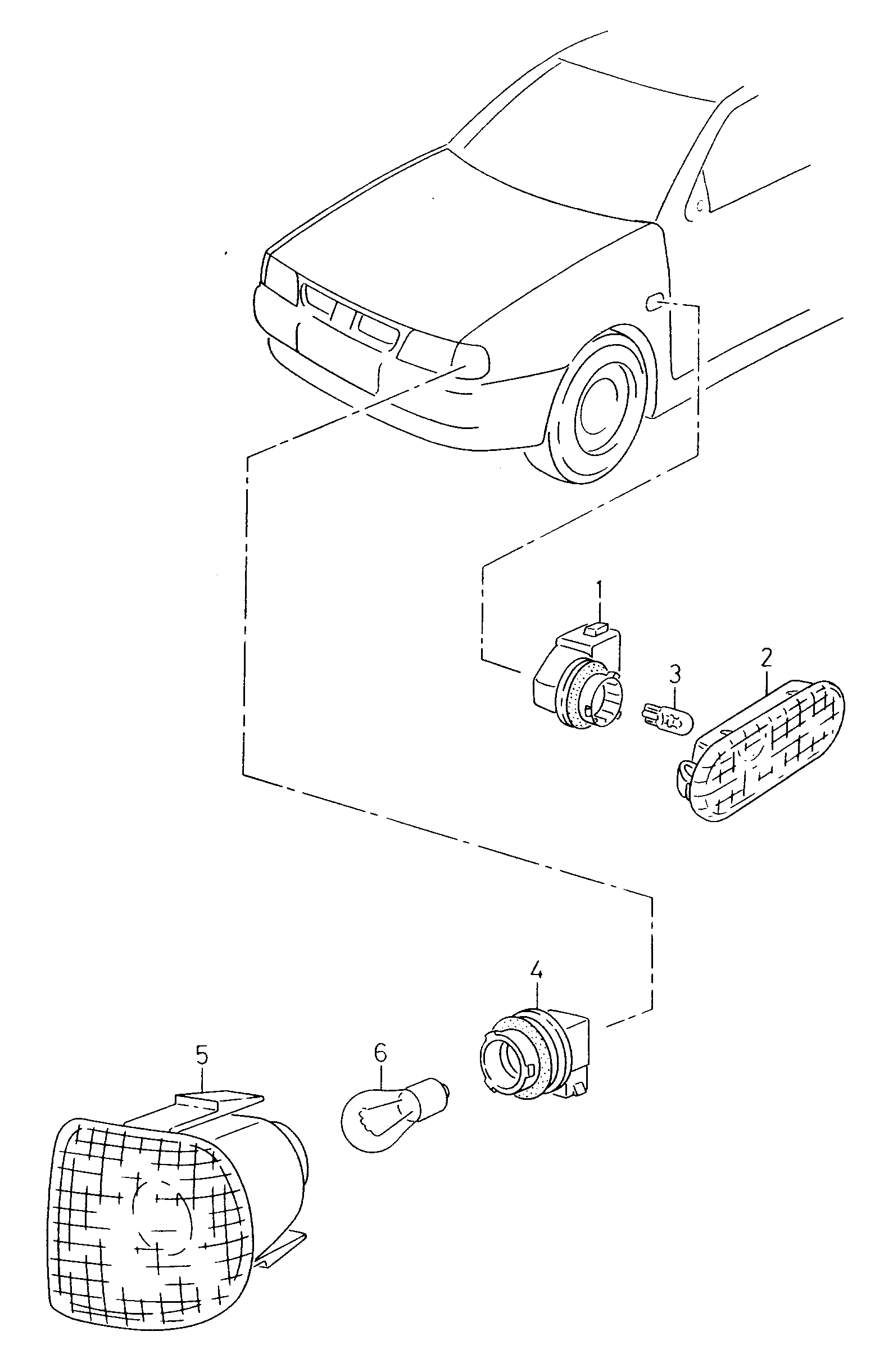 VW 3A0949101A - Blinkleuchte alexcarstop-ersatzteile.com