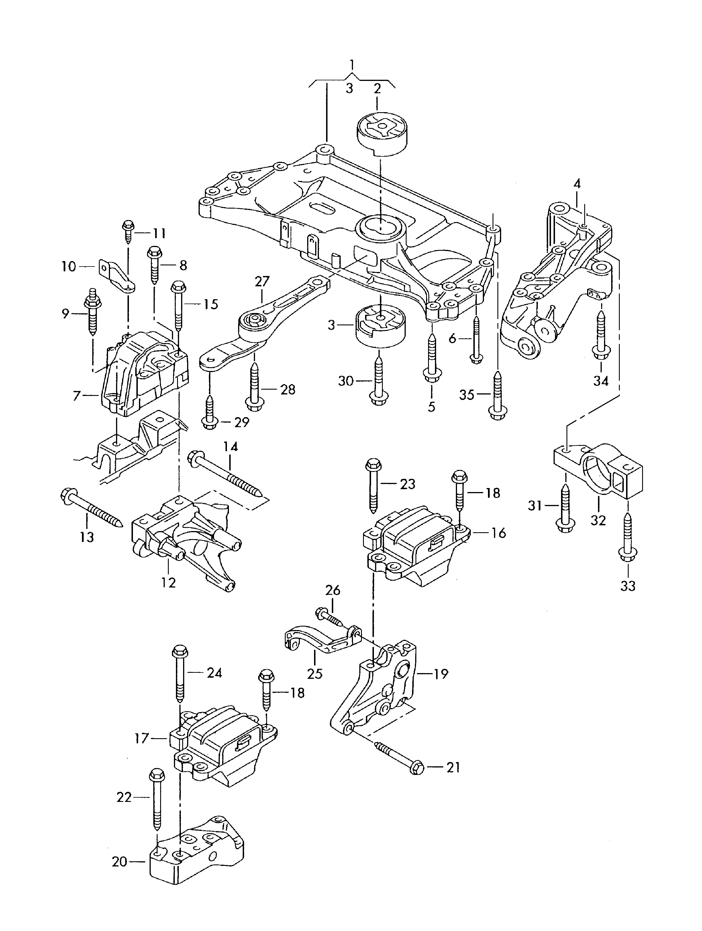 VW 1K0 199 867 - Lagerung, Schaltgetriebe alexcarstop-ersatzteile.com