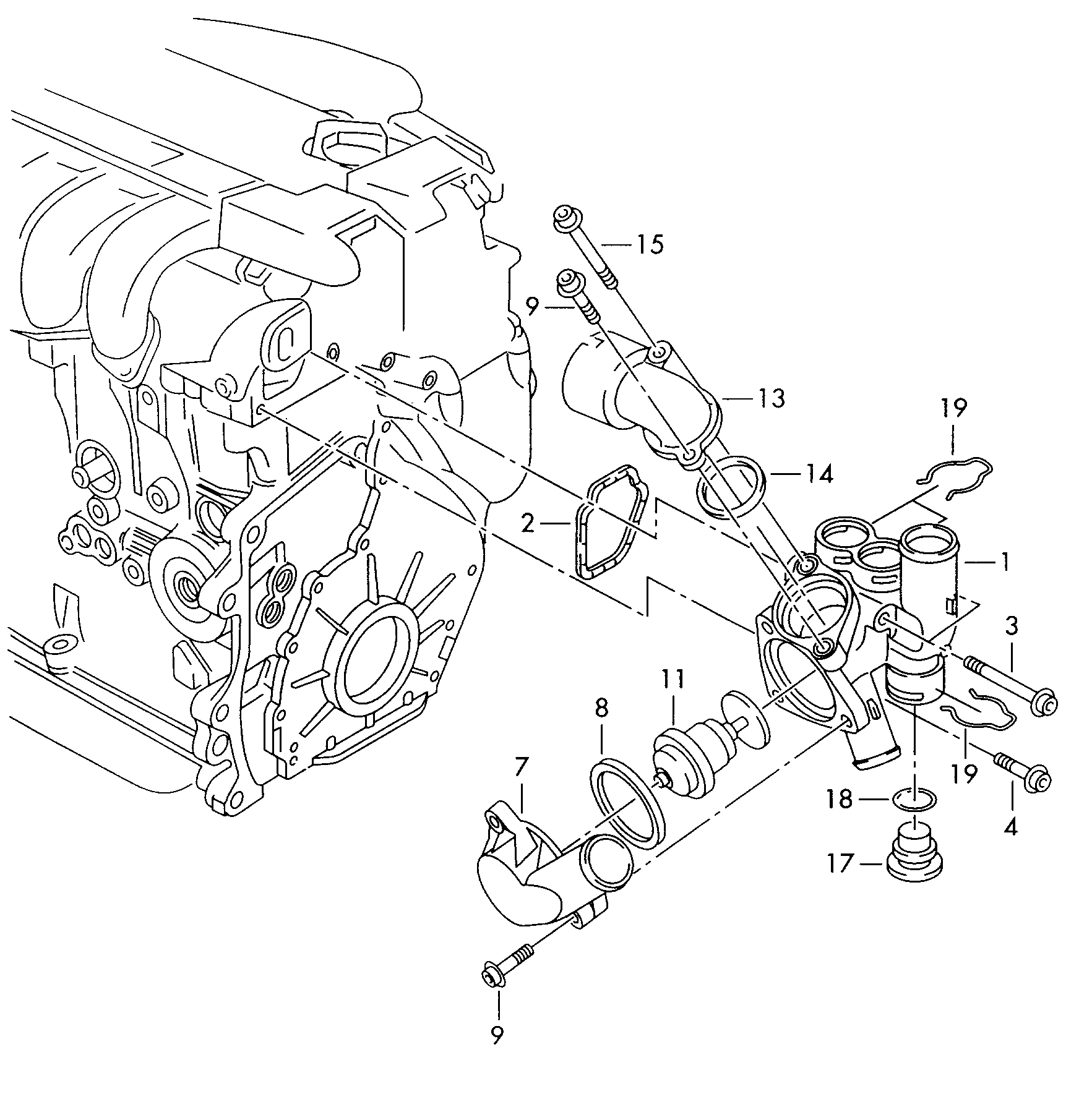 CITROËN 075121113D - Thermostat, Kühlmittel alexcarstop-ersatzteile.com