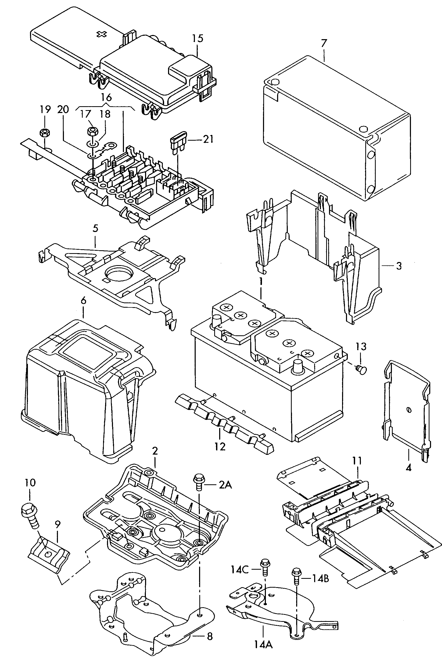 VAG JZW915105C - Starterbatterie alexcarstop-ersatzteile.com