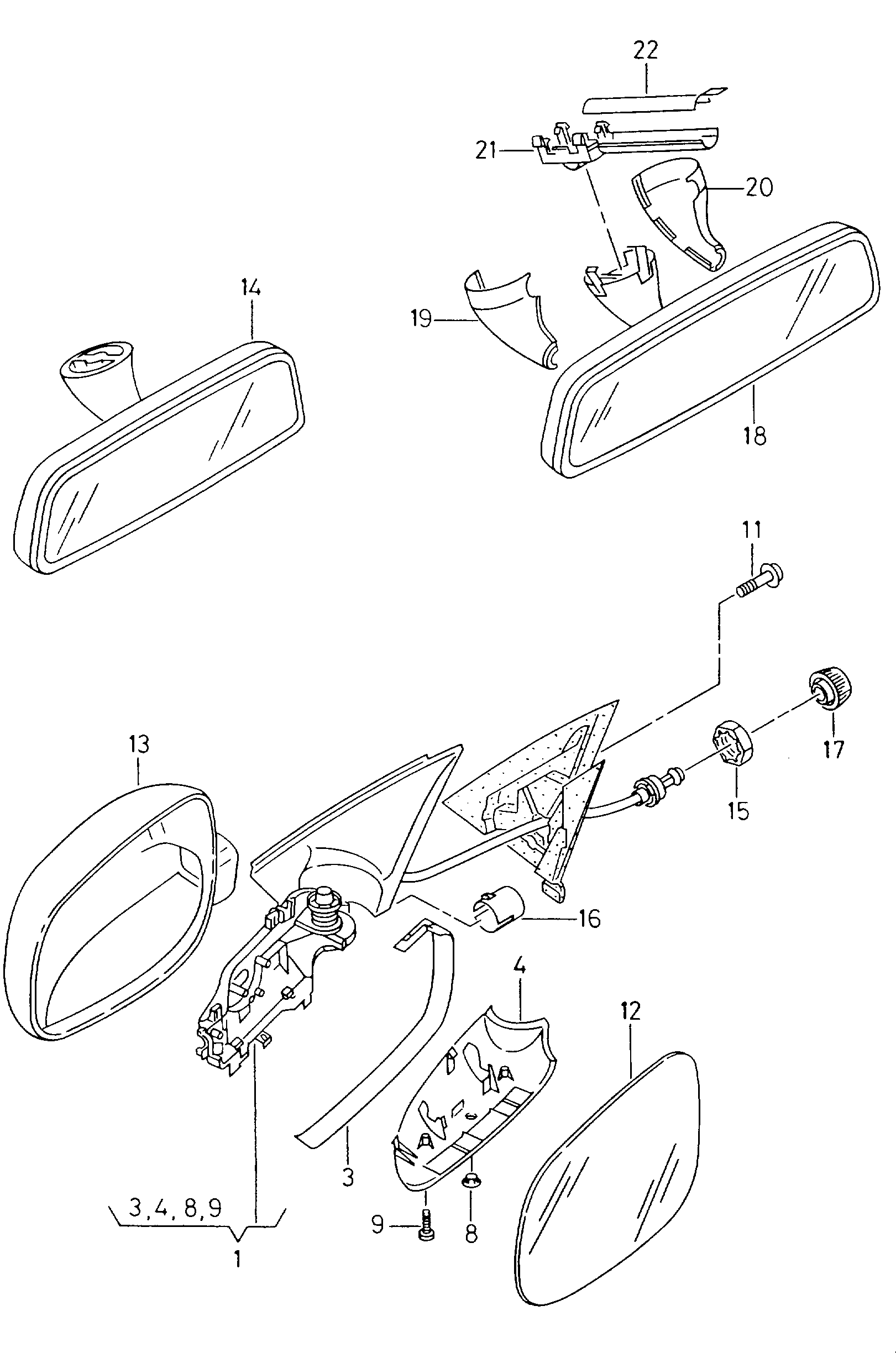 VAG 6K1857508J - Außenspiegel alexcarstop-ersatzteile.com