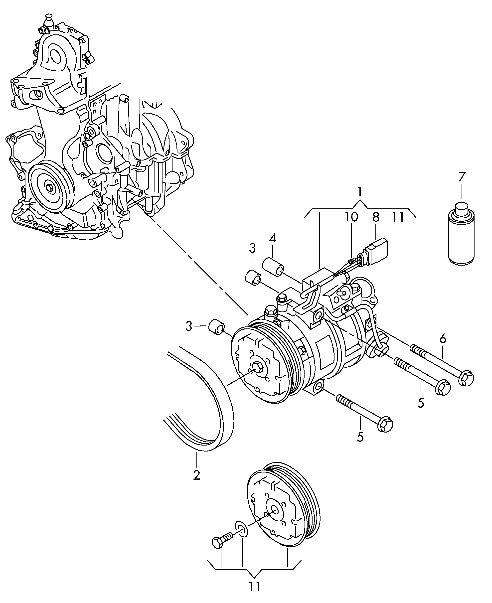 VAG 6Q0820808G - Kompressor, Klimaanlage alexcarstop-ersatzteile.com