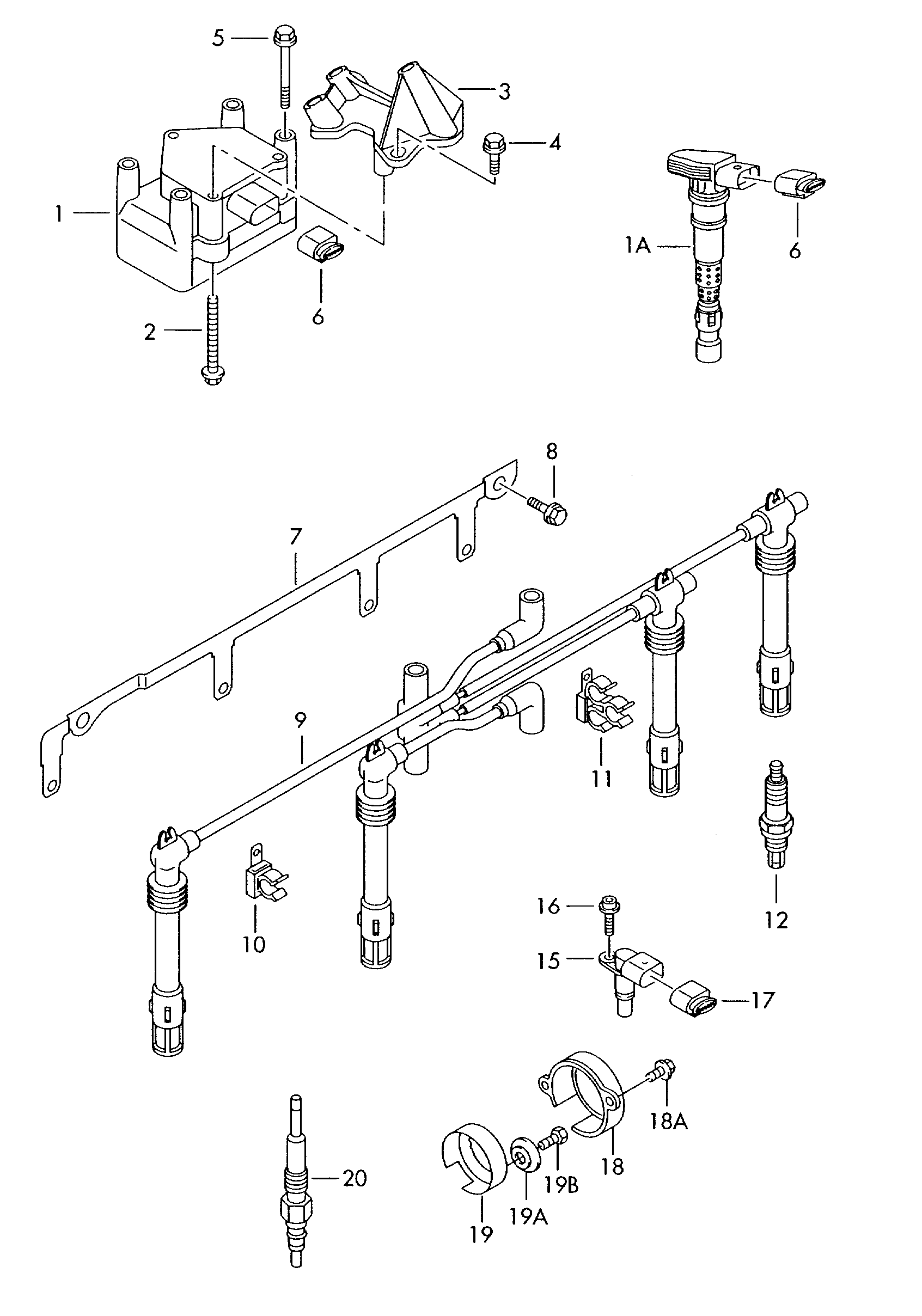 Seat 059 963 319 J - Glühkerze alexcarstop-ersatzteile.com