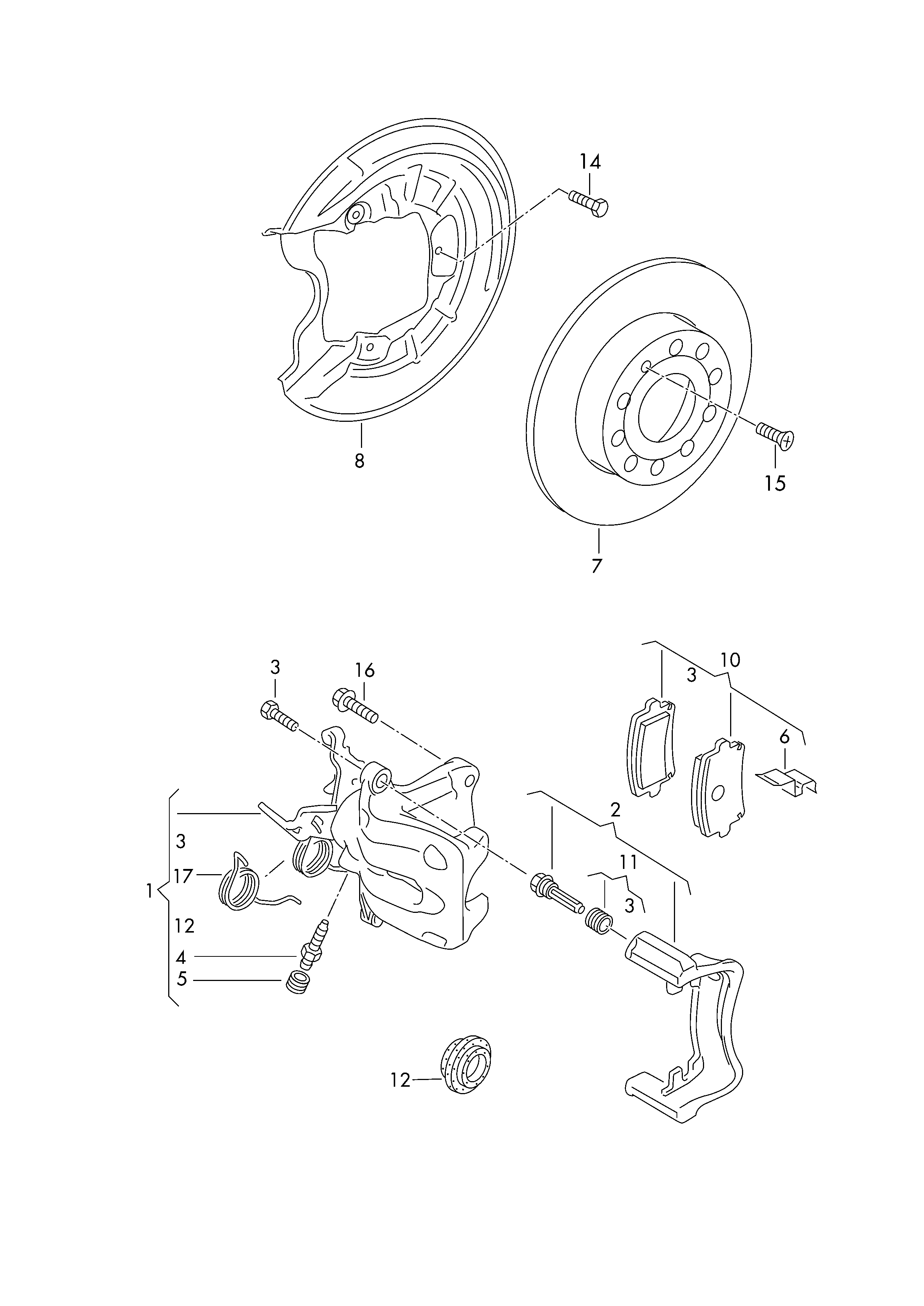 VAG 5K0 698 451 - Bremsbelagsatz, Scheibenbremse alexcarstop-ersatzteile.com