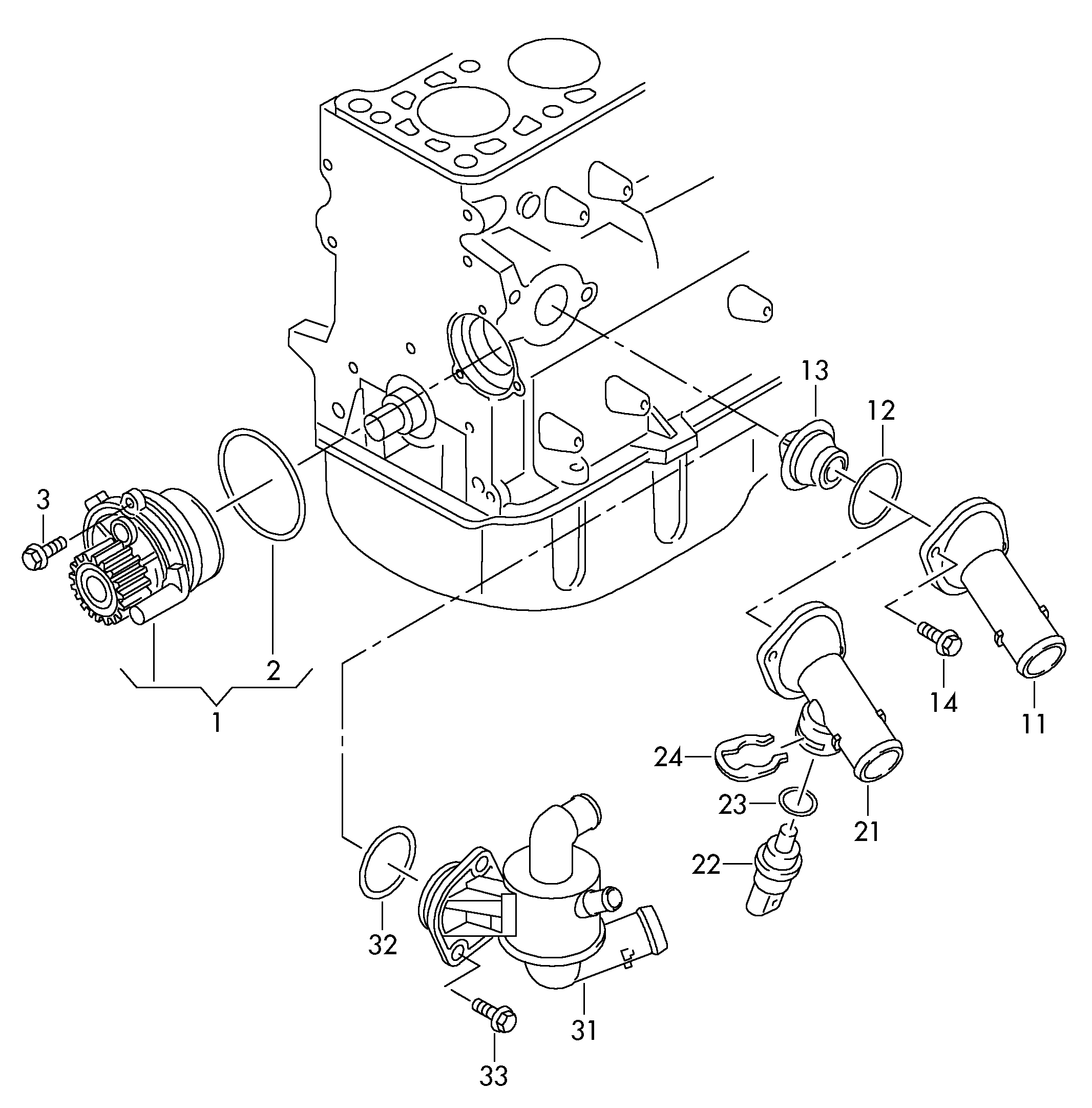 Seat 03L 121 011 P - Wasserpumpe alexcarstop-ersatzteile.com