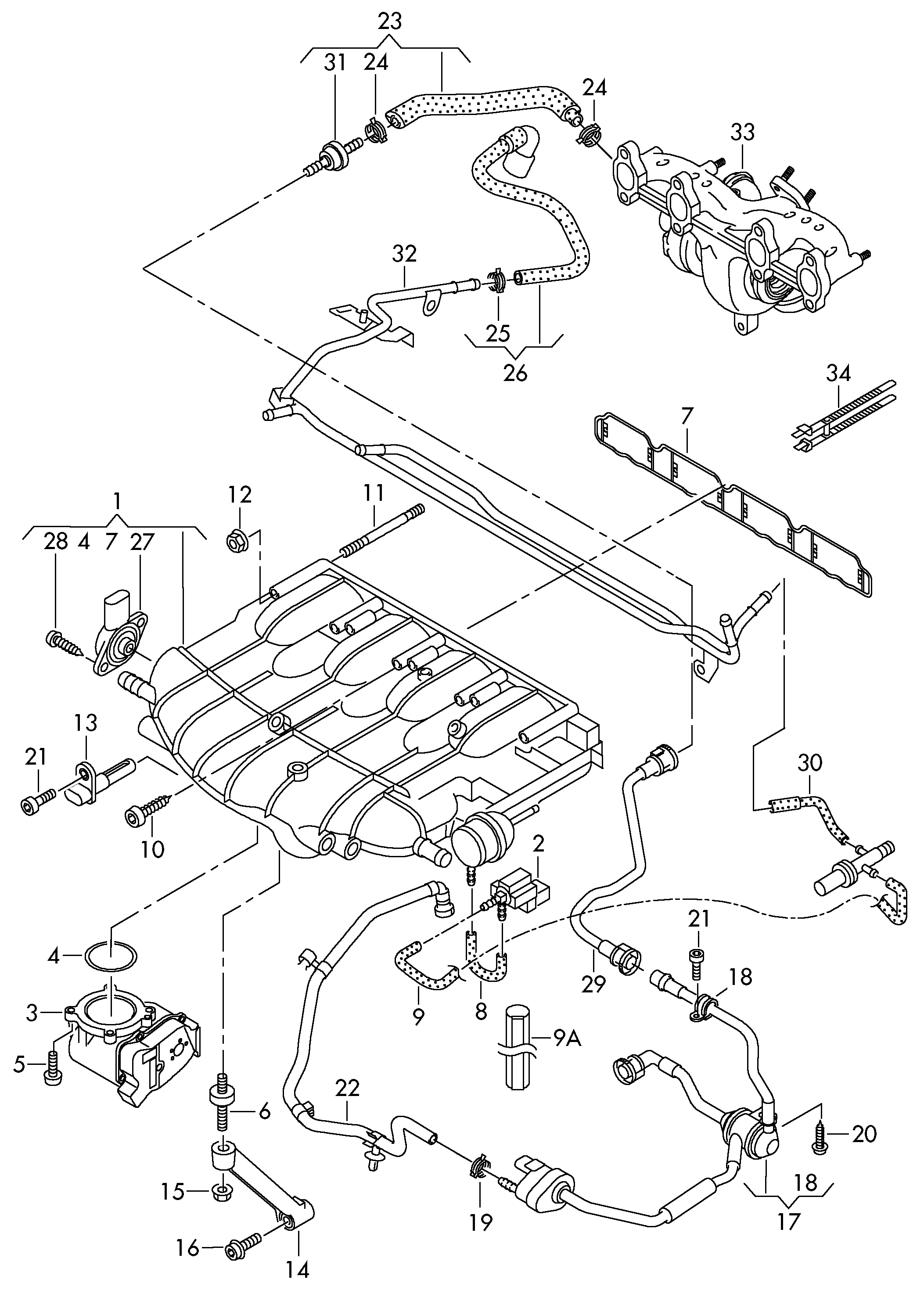 VAG 06F129717D - Dichtung, Ansaugkrümmer alexcarstop-ersatzteile.com