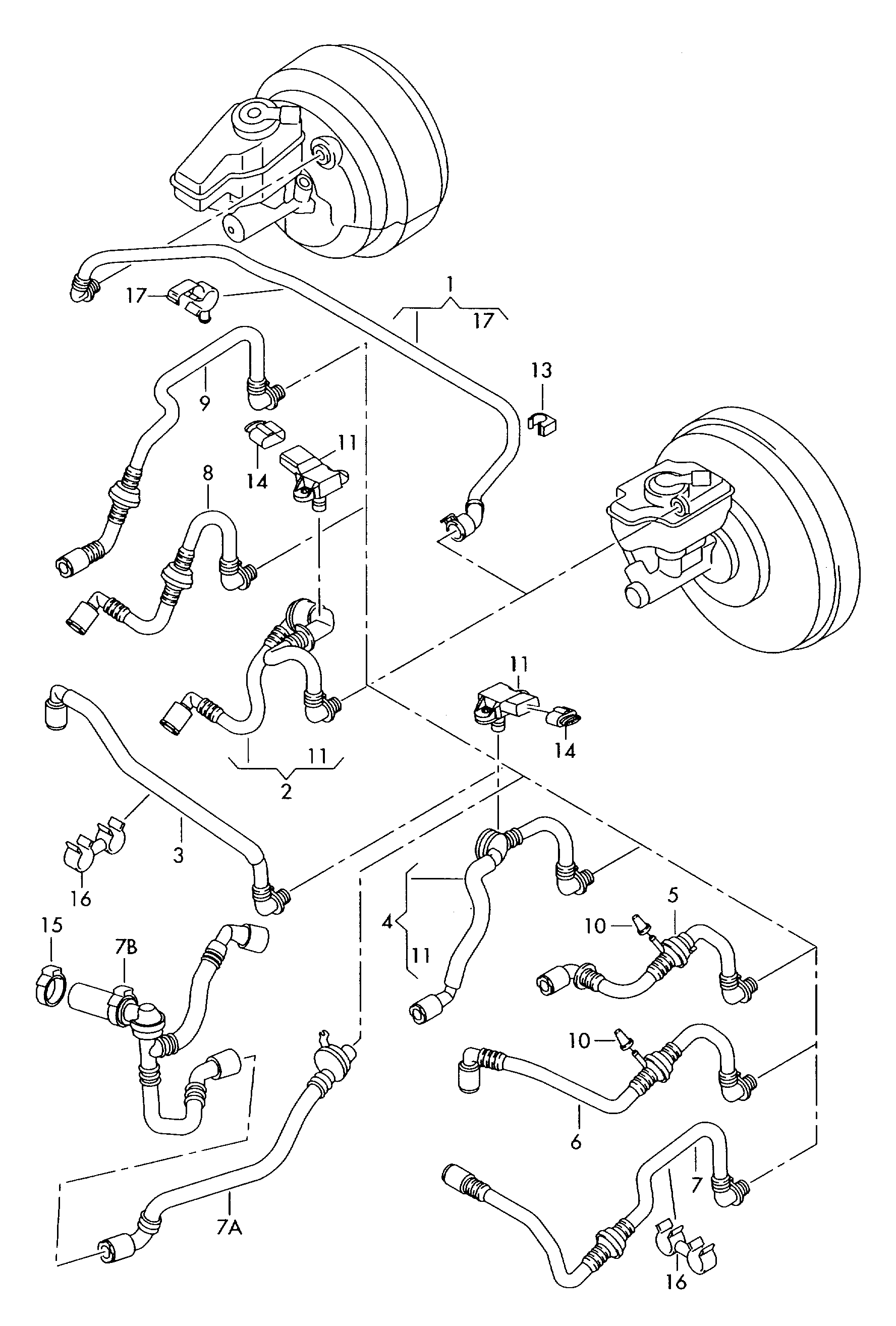 VW 1K0612041HJ - Sensor, Saugrohrdruck alexcarstop-ersatzteile.com