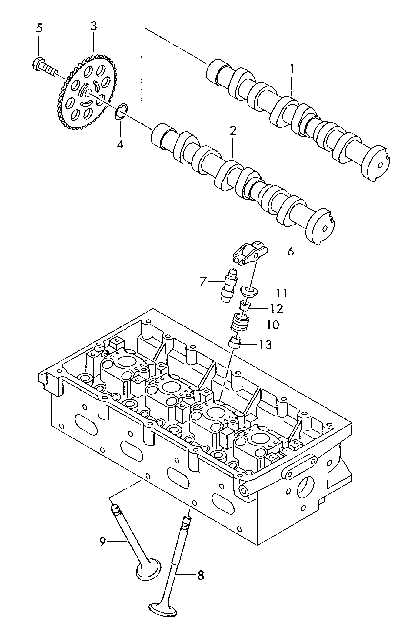 Seat 03E 109 571 B - Zahnrad, Nockenwelle alexcarstop-ersatzteile.com