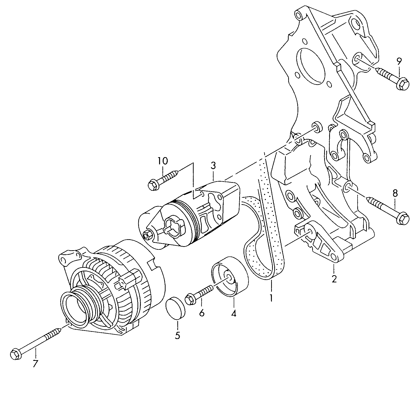 VAG 038 145 291 - Umlenk / Führungsrolle, Keilrippenriemen alexcarstop-ersatzteile.com