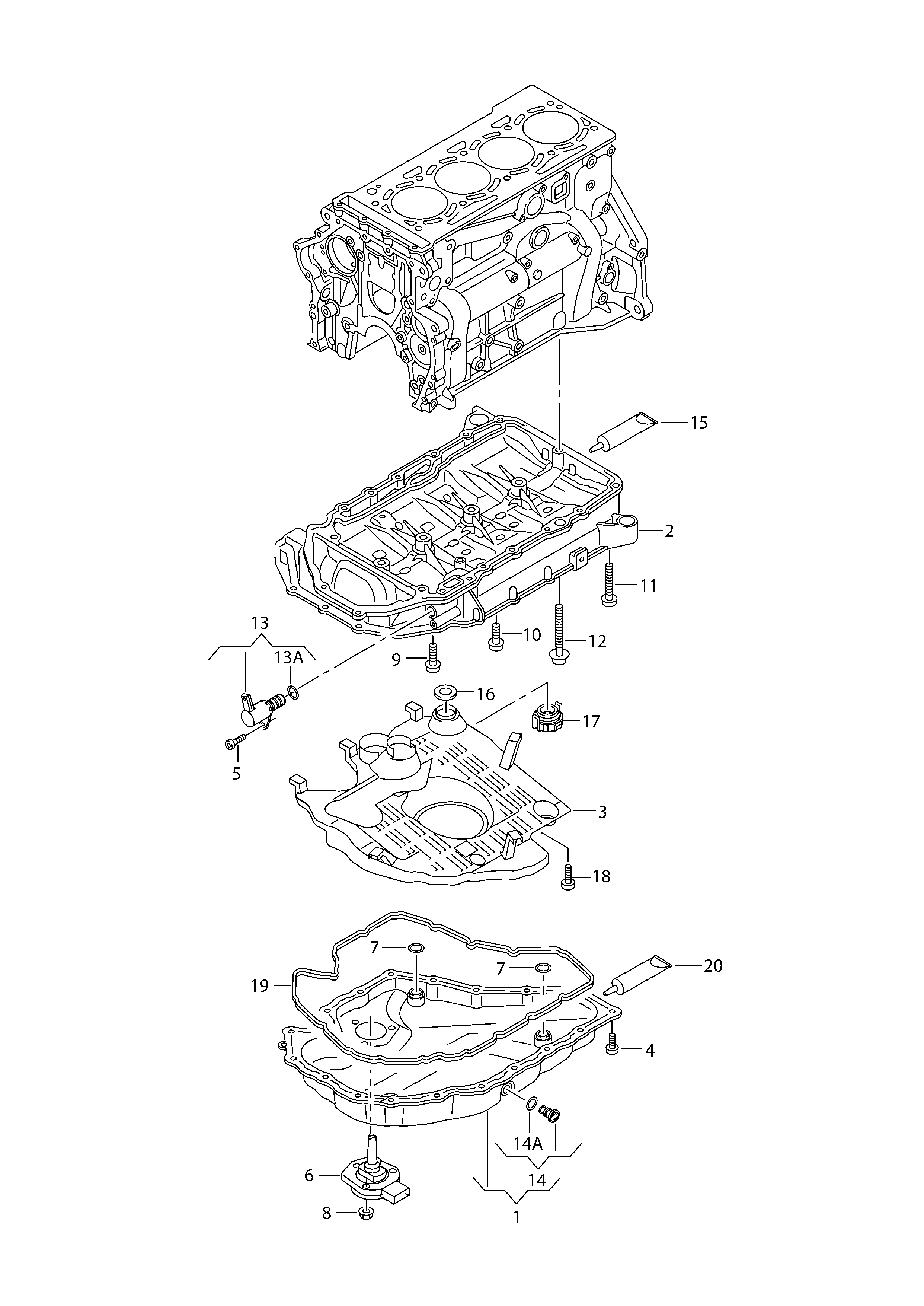 Seat 06L 103 801 - Verschlussschraube, Ölwanne alexcarstop-ersatzteile.com