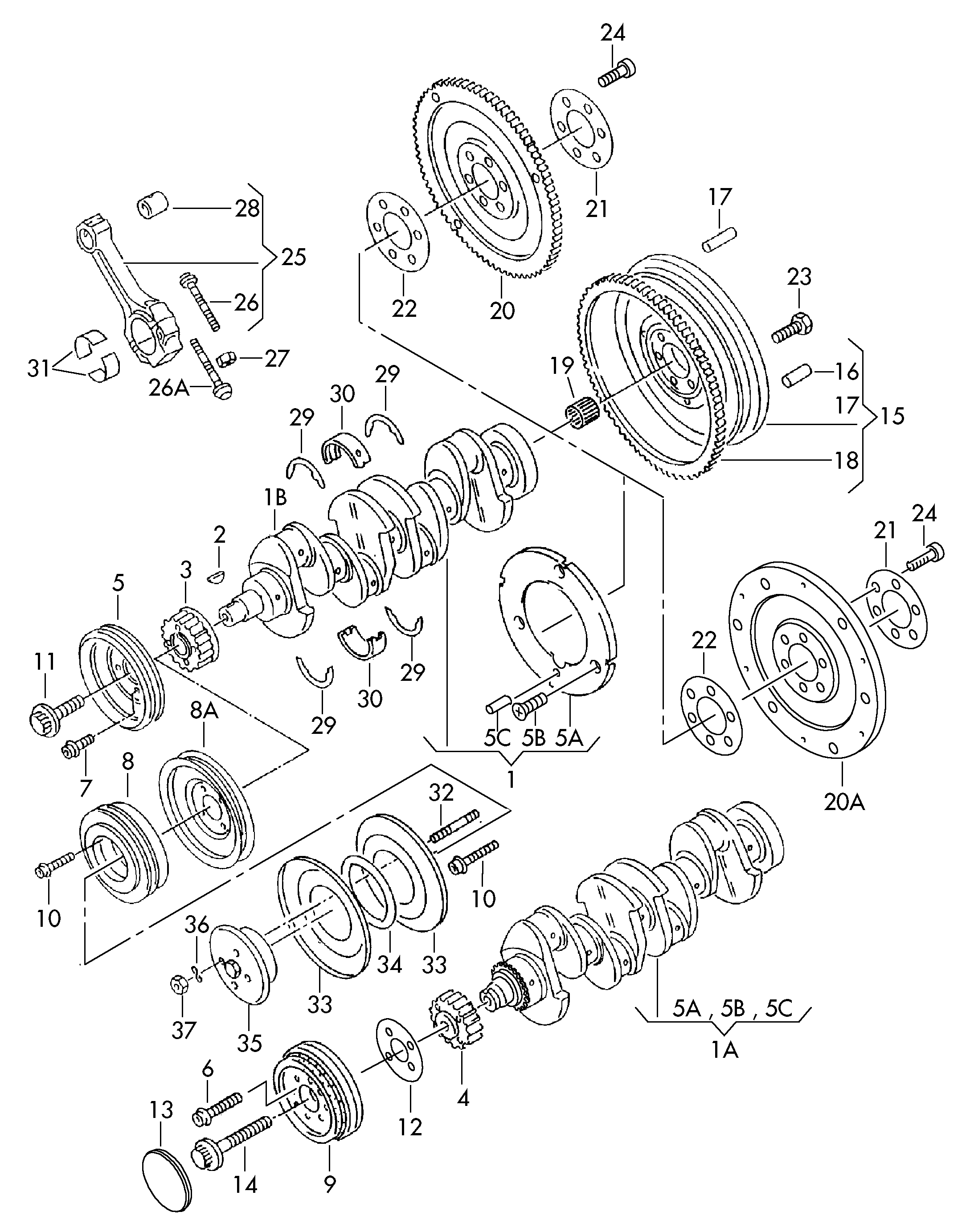 AUDI 03G 105 266 BH - Schwungrad alexcarstop-ersatzteile.com