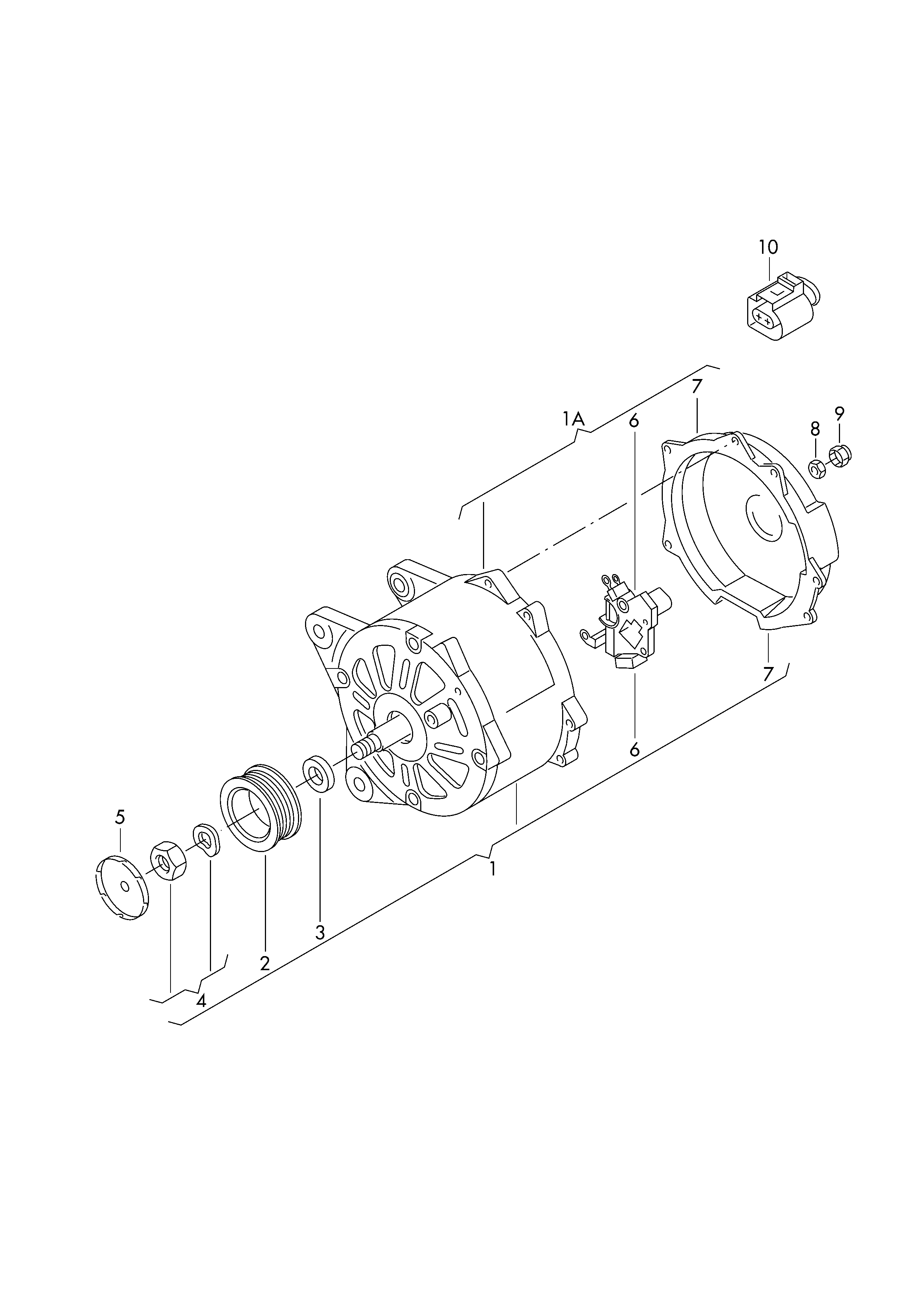 Skoda 06F 903 023 E - Generator alexcarstop-ersatzteile.com