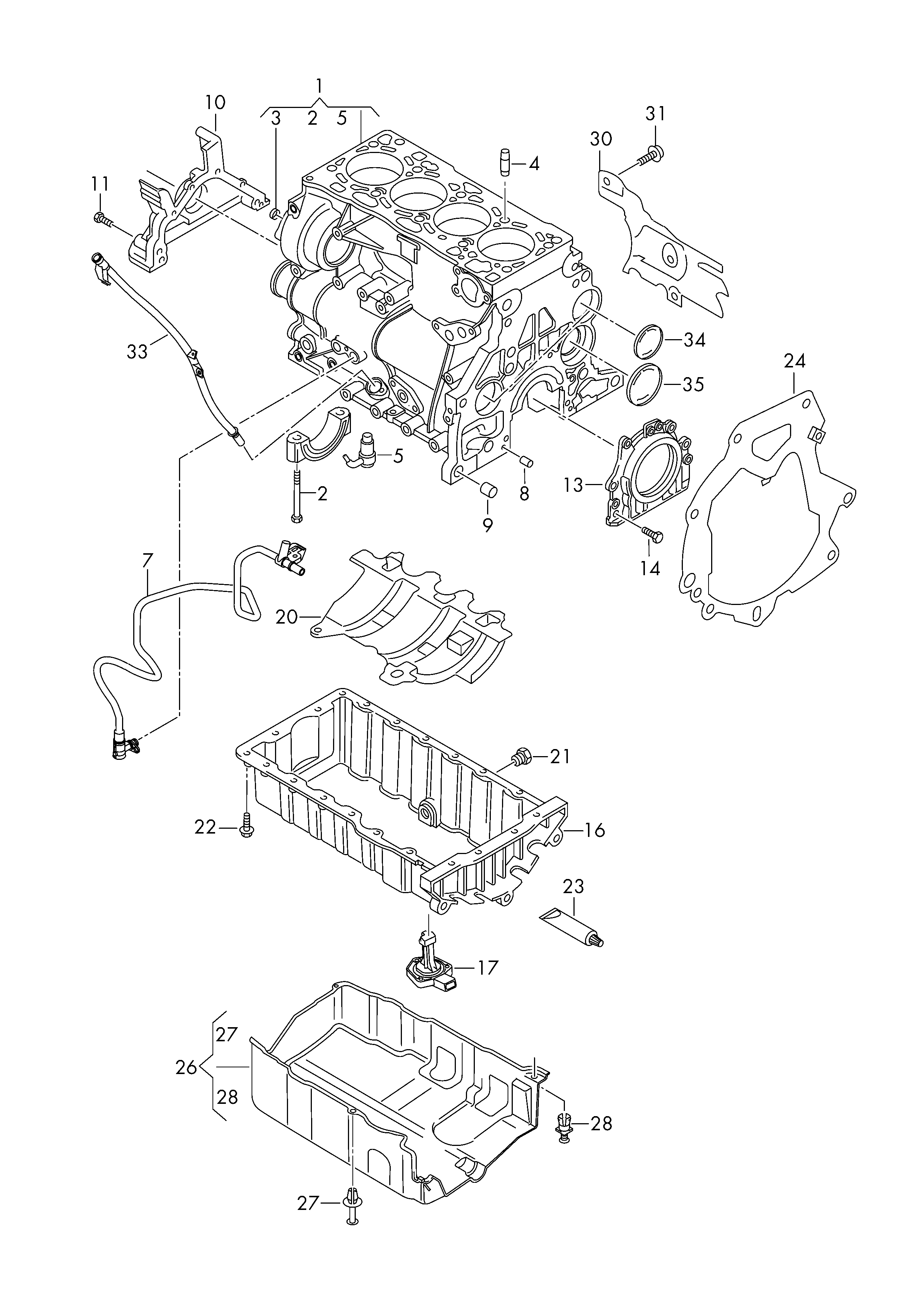 VAG 04L103151 - Wellendichtring, Kurbelwelle alexcarstop-ersatzteile.com