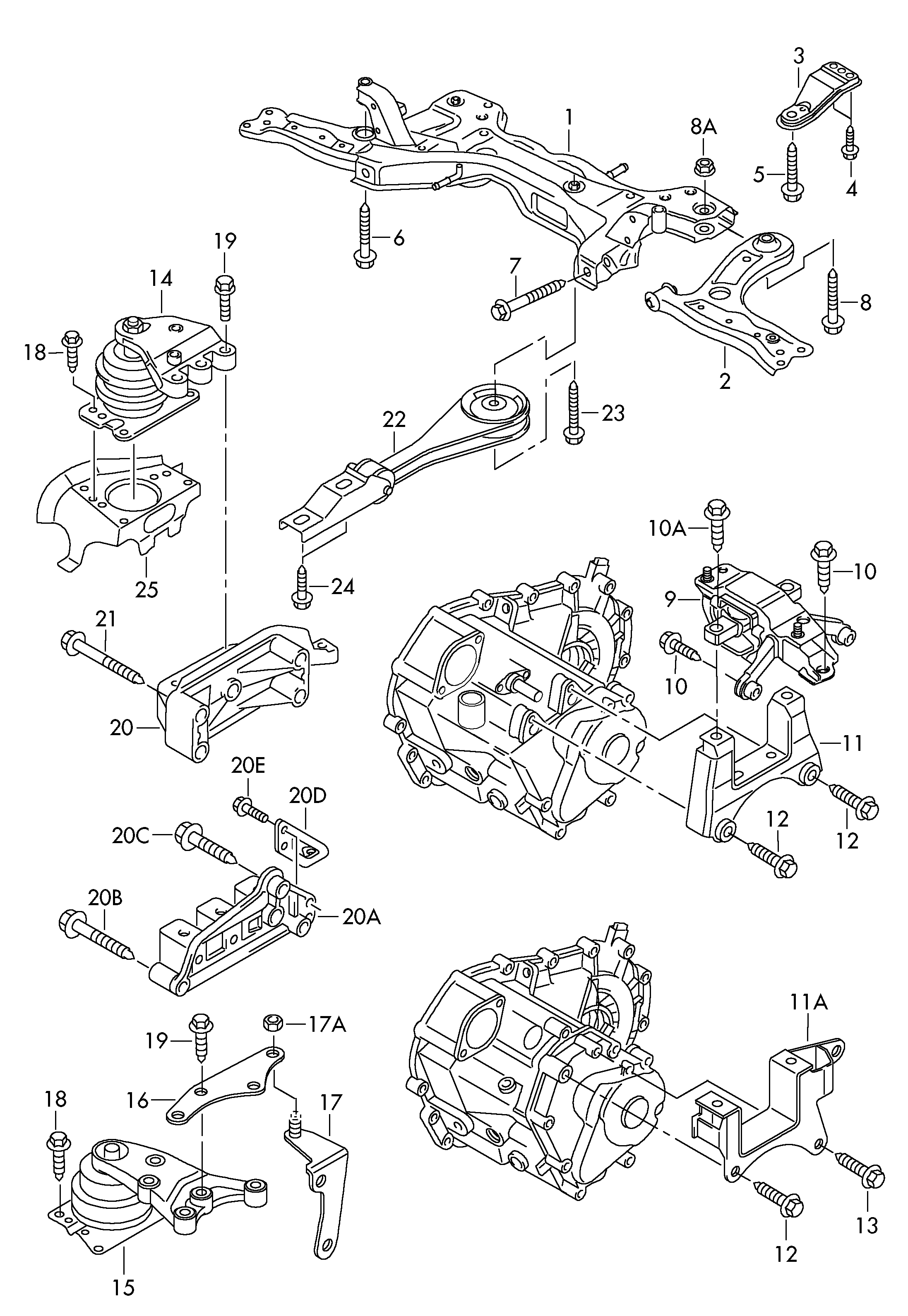 Skoda 6Q0 199 851 BD - Lagerung, Motor alexcarstop-ersatzteile.com