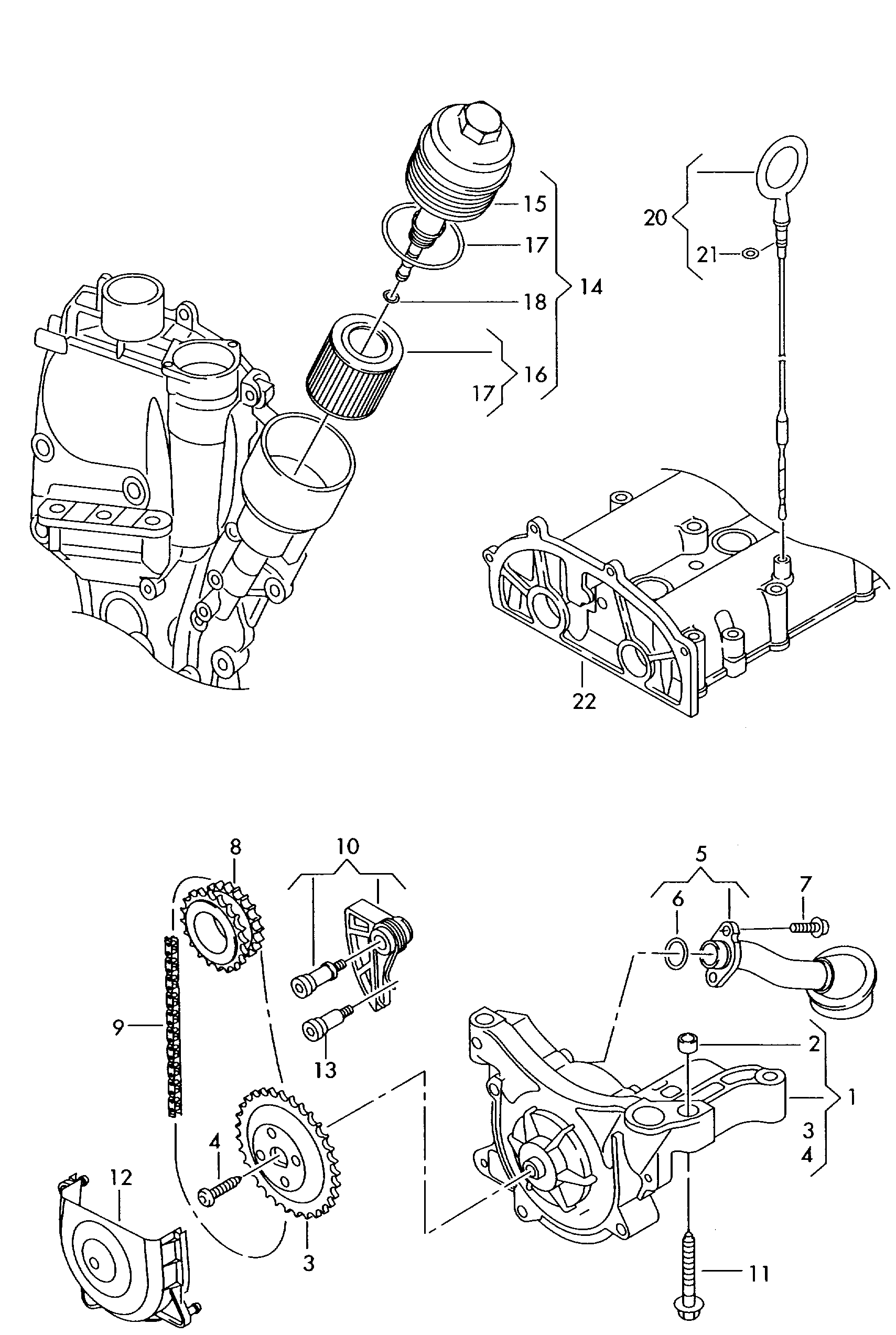 Seat 03C 115 230 C - Kette, Ölpumpenantrieb alexcarstop-ersatzteile.com