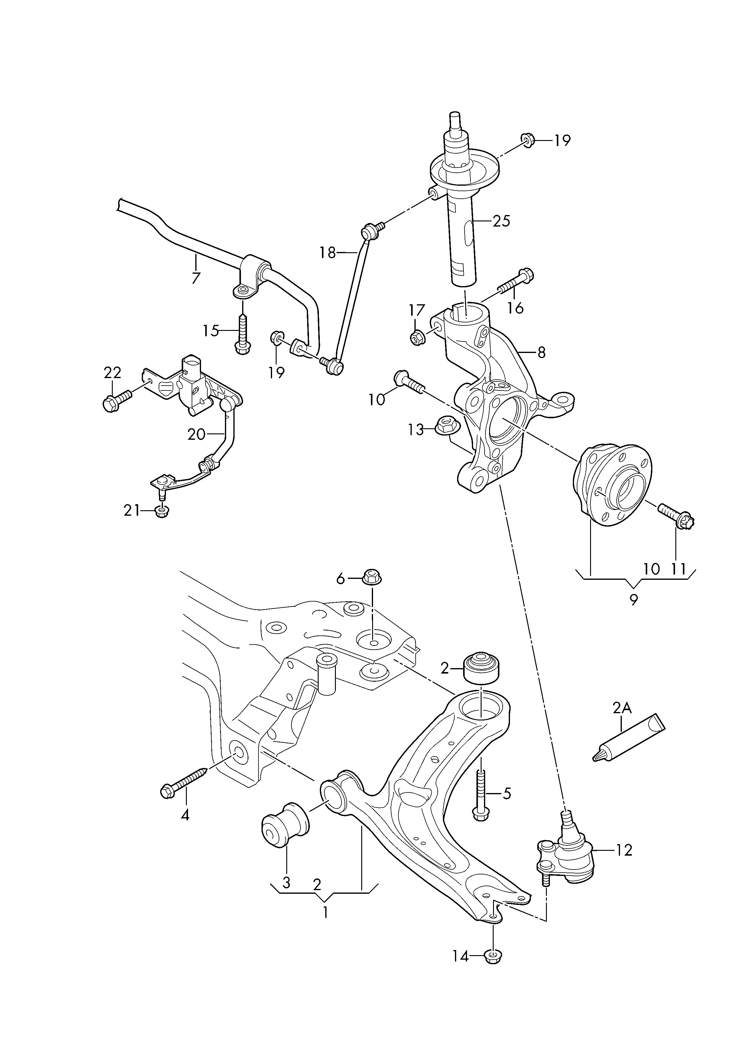 VAG 8V0 498 625 A - Radlagersatz alexcarstop-ersatzteile.com