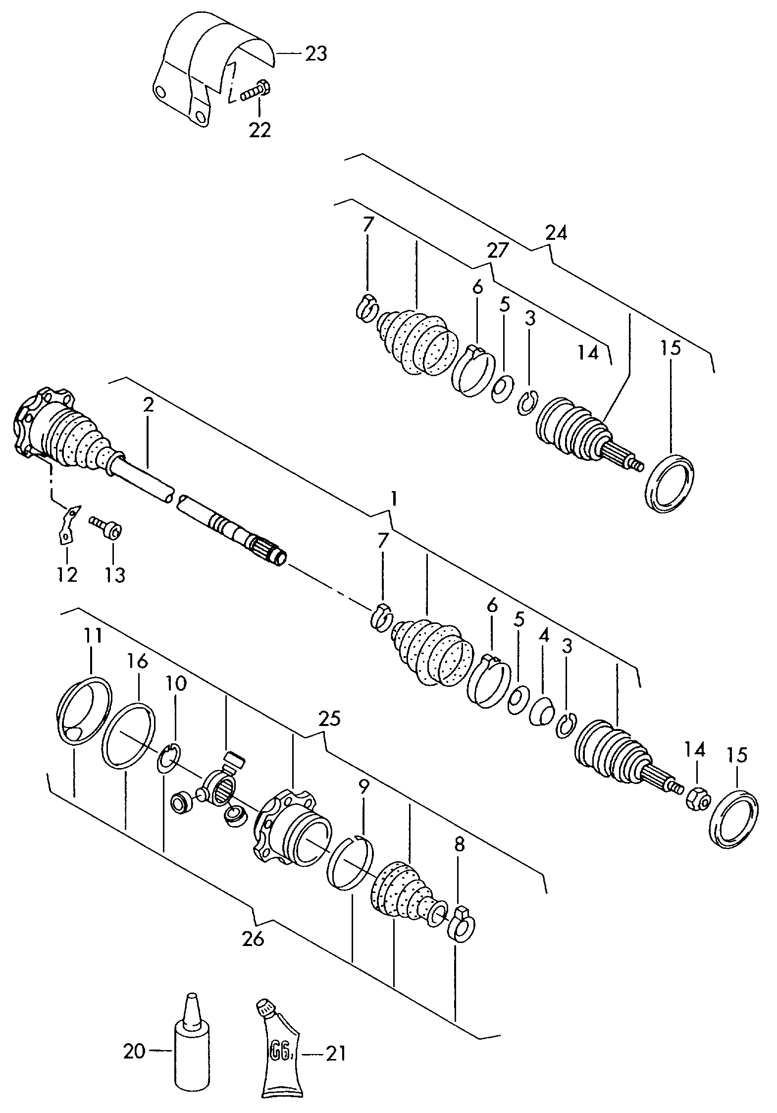 VAG 6Q0 498 203A - Faltenbalg, Antriebswelle alexcarstop-ersatzteile.com