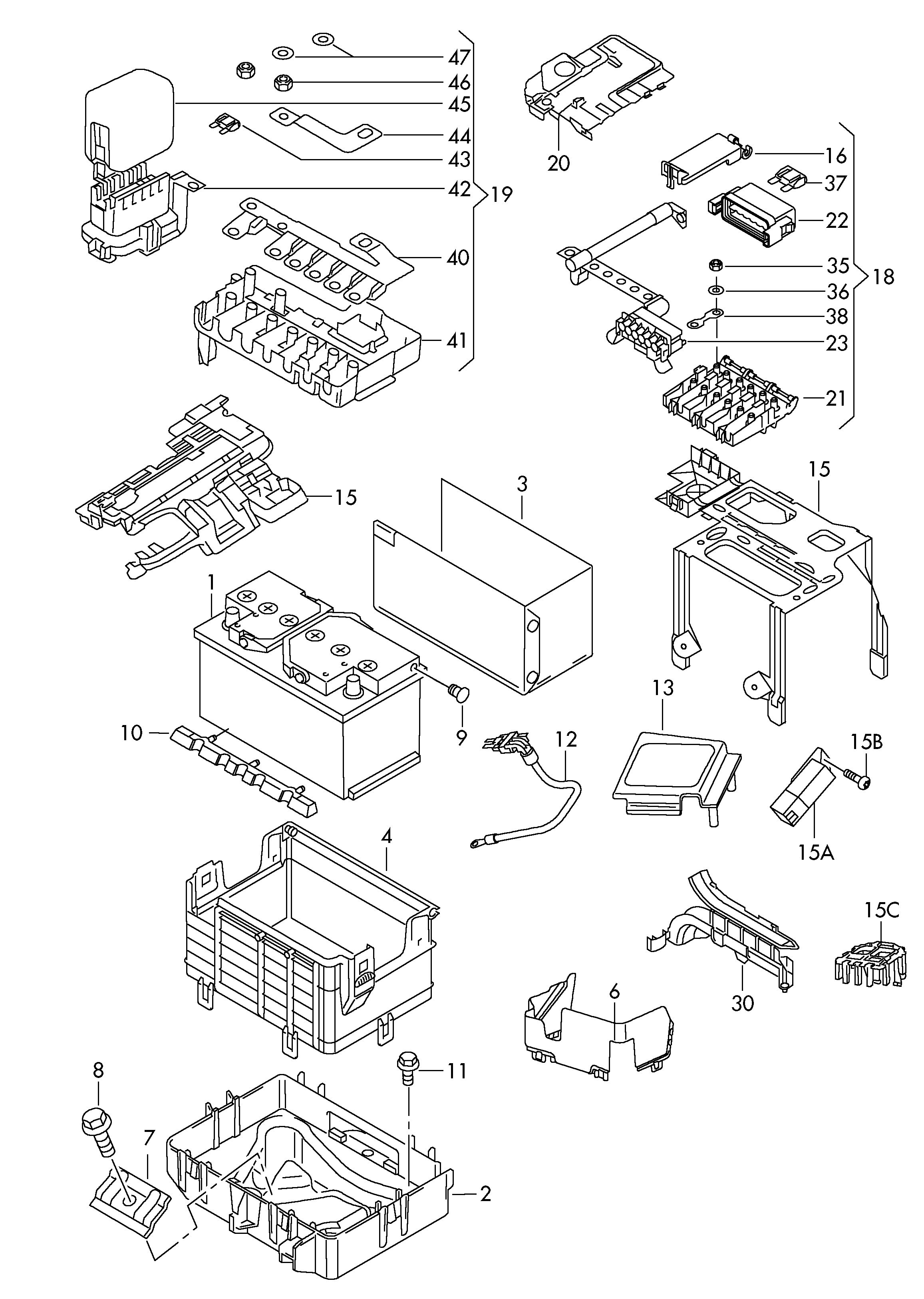 VAG JZW 915 105 - Starterbatterie alexcarstop-ersatzteile.com