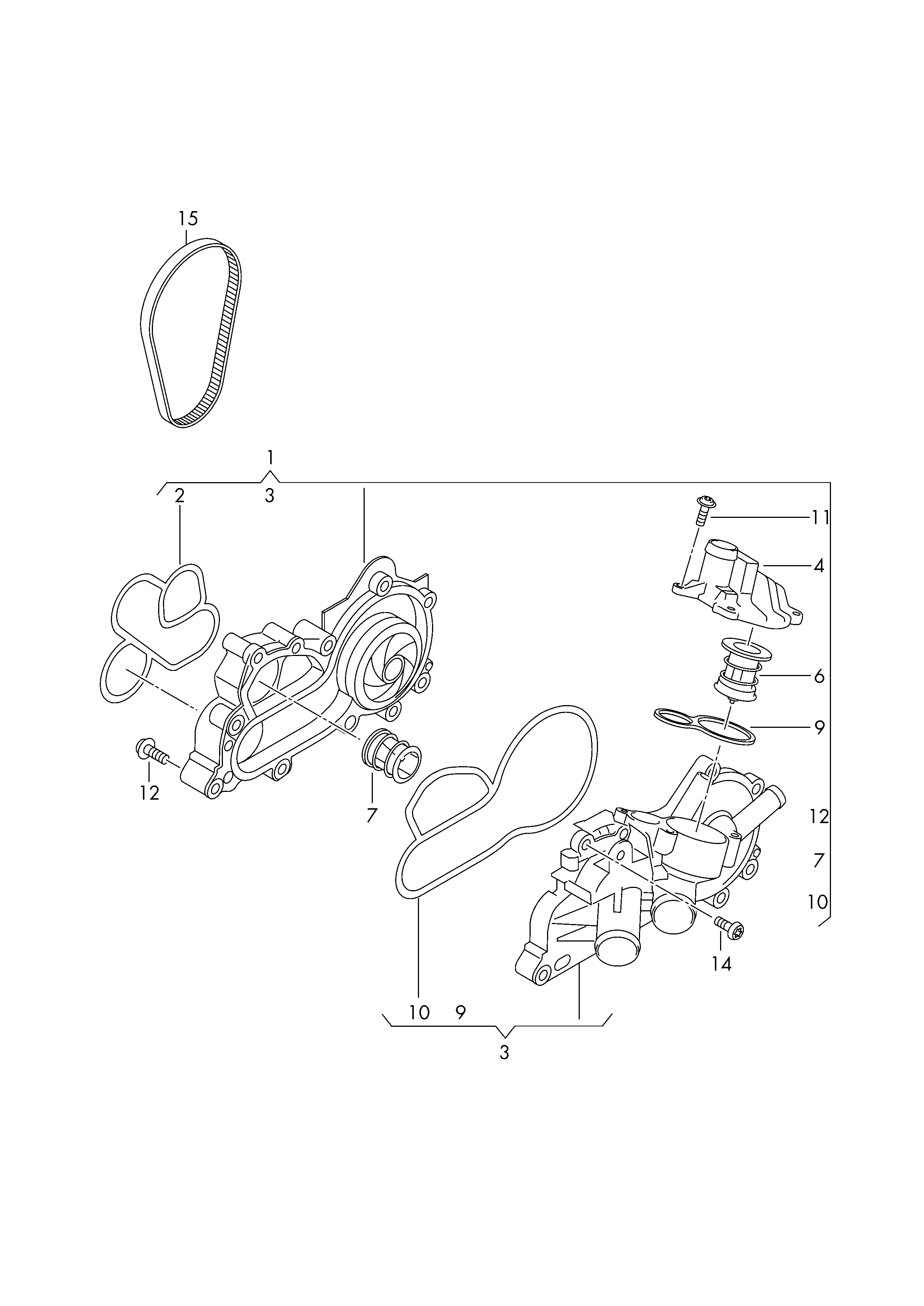 Seat 04E 121 600 BE - Wasserpumpe alexcarstop-ersatzteile.com