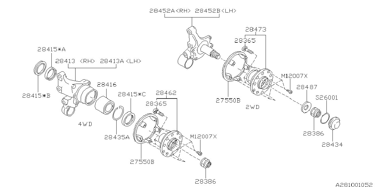 Subaru 28016-AA020 - Radlagersatz alexcarstop-ersatzteile.com