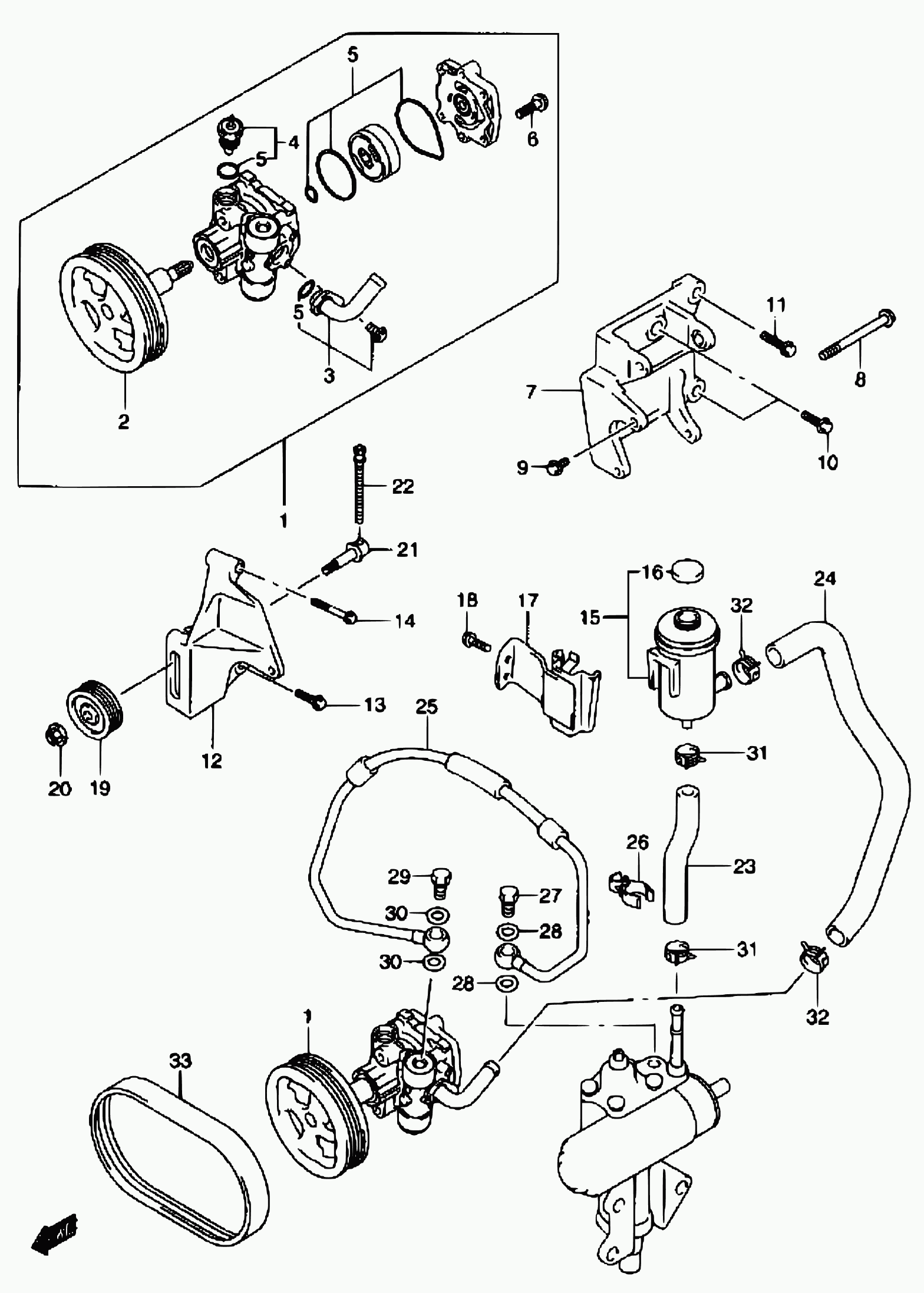 Suzuki 49160-82A00 - Umlenk / Führungsrolle, Keilrippenriemen alexcarstop-ersatzteile.com