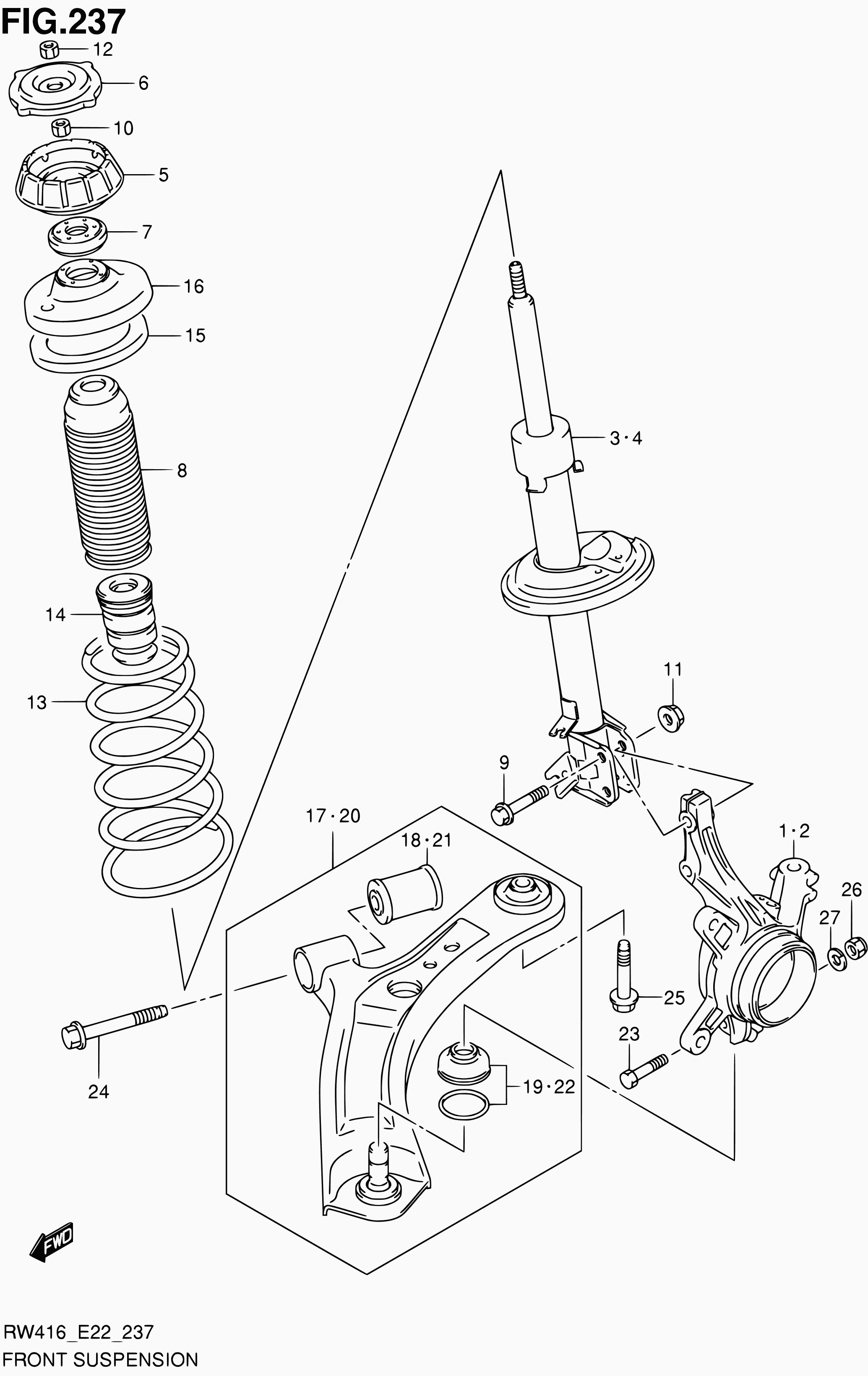 Suzuki 45202-54L20 - Lenker, Radaufhängung alexcarstop-ersatzteile.com