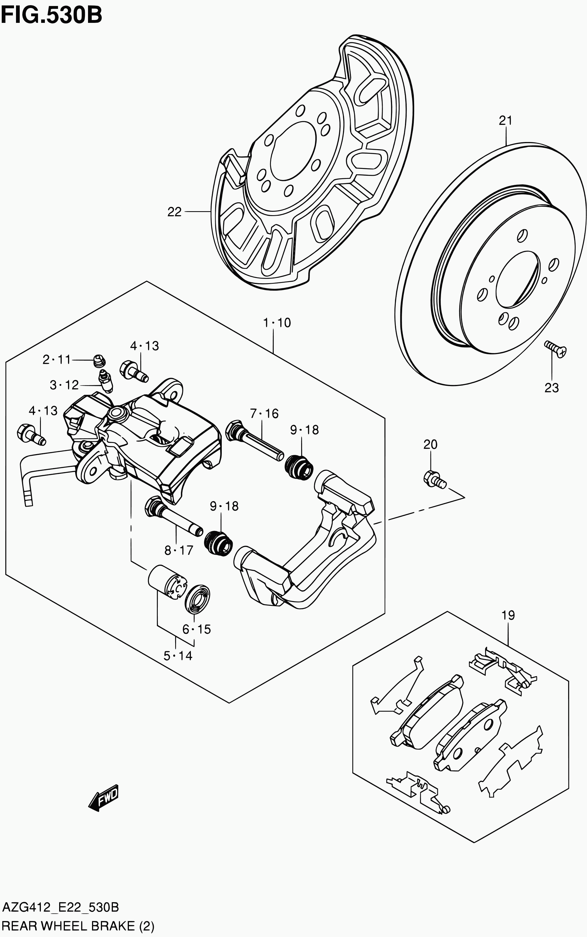 Suzuki 55890-68L00 - Kolben, Bremssattel alexcarstop-ersatzteile.com