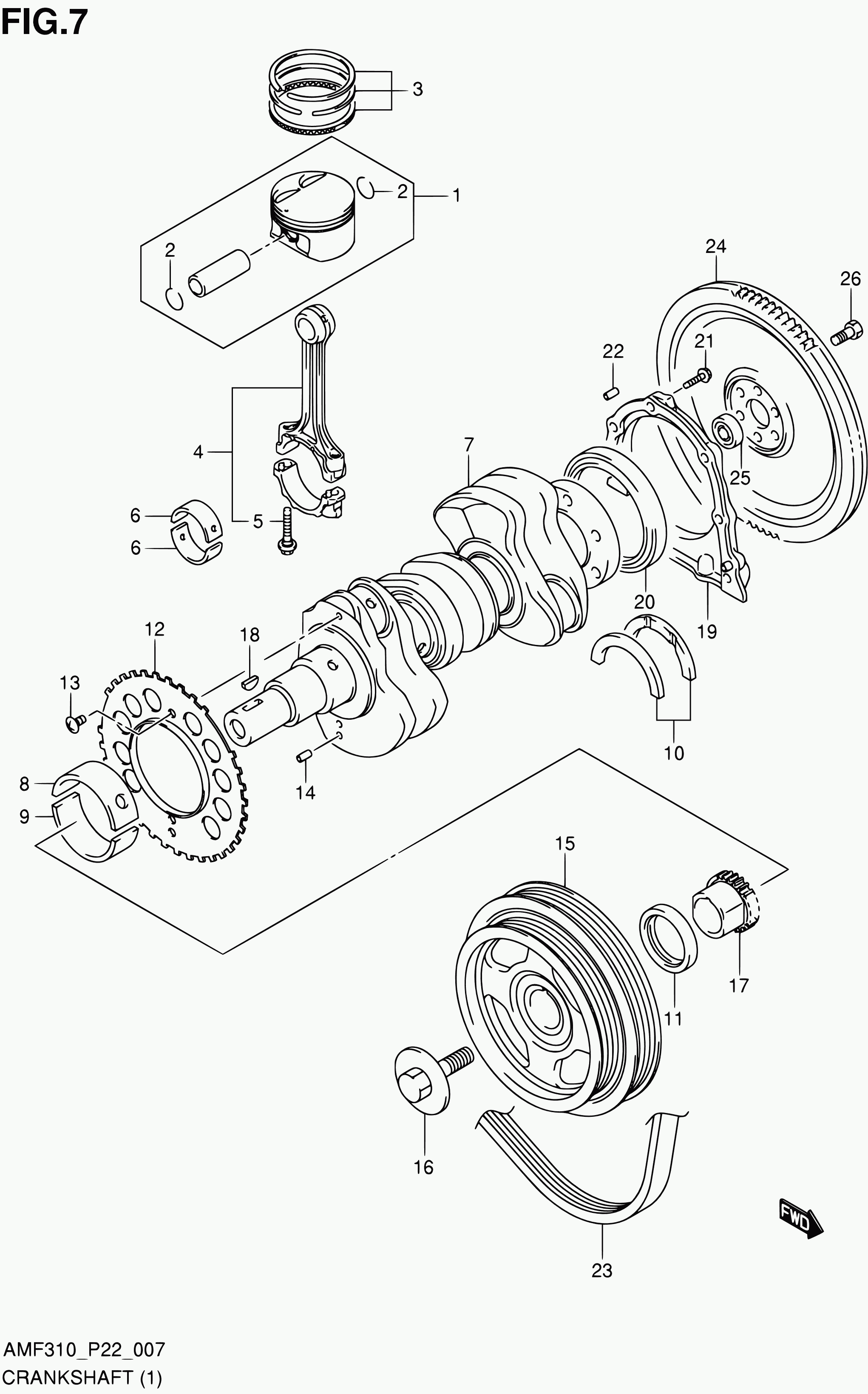 Suzuki 17521M68K00 - Keilrippenriemen alexcarstop-ersatzteile.com