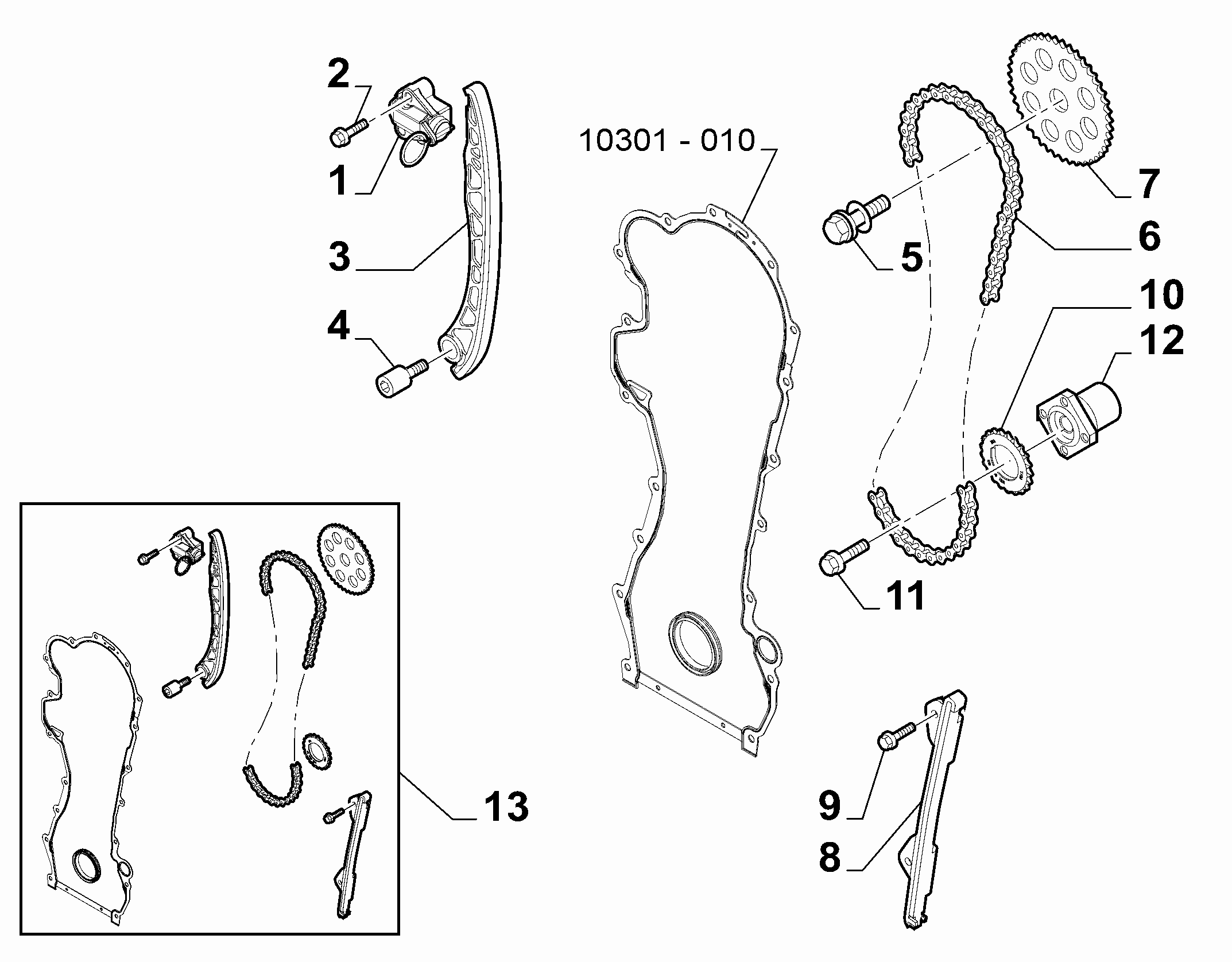 Chevrolet 55197785 - Spanner, Steuerkette alexcarstop-ersatzteile.com