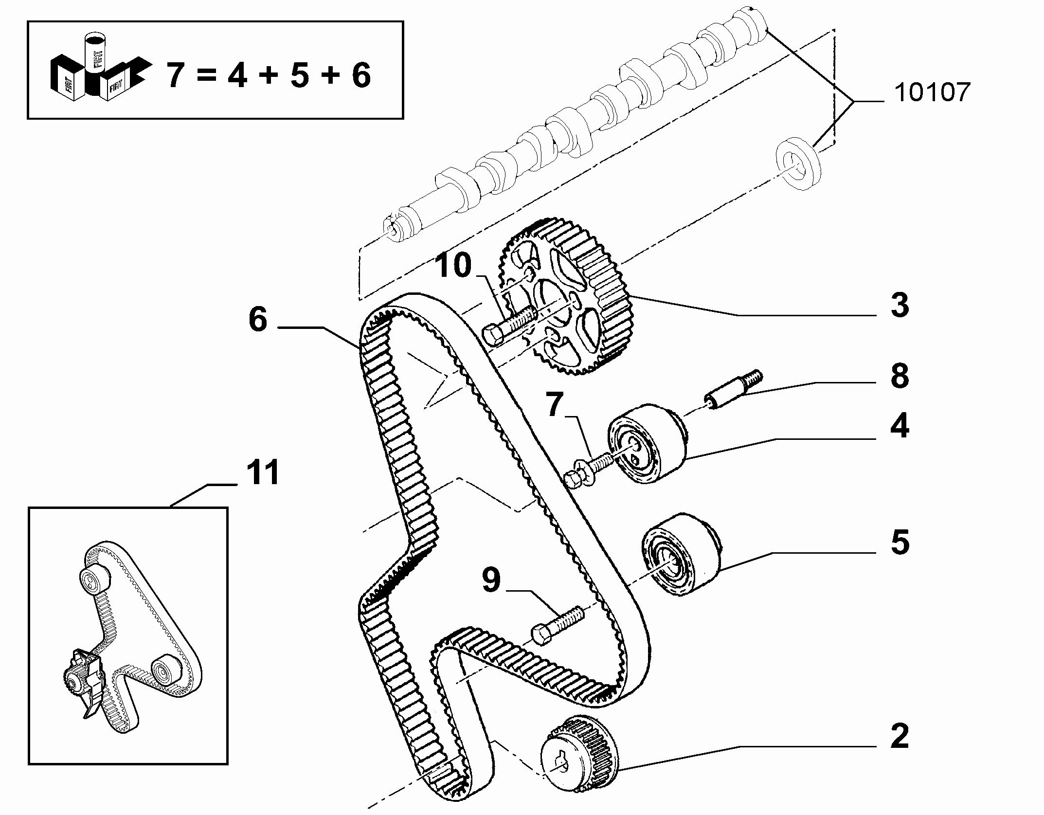 FIAT 9463380680 - Zahnriemen alexcarstop-ersatzteile.com