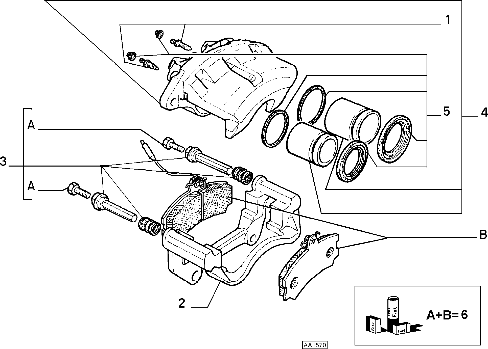 FIAT 71770950 - Bremsbelagsatz, Scheibenbremse alexcarstop-ersatzteile.com