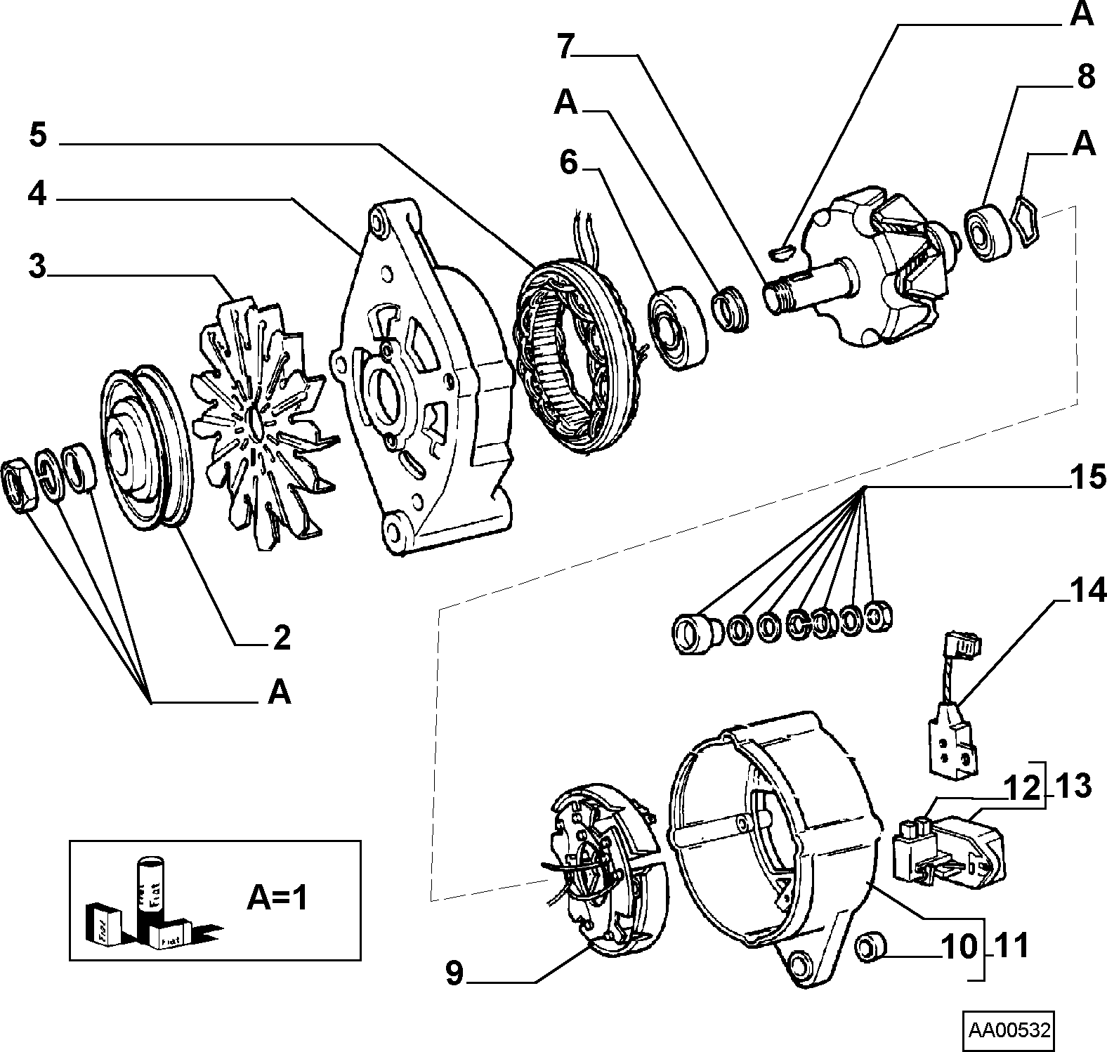 FIAT 9942885 - Bremsbackensatz alexcarstop-ersatzteile.com