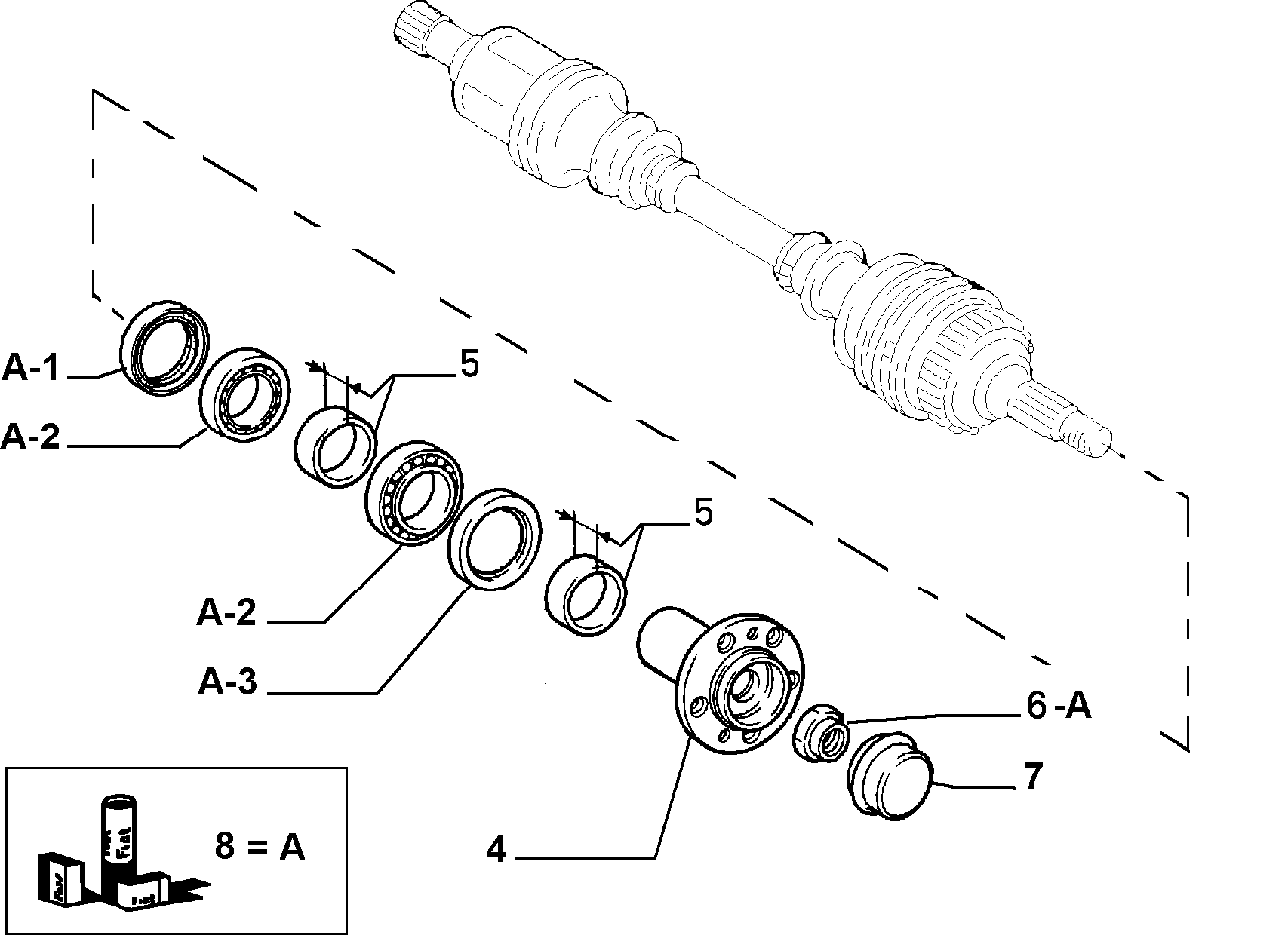 FIAT 7657423 - Radlagersatz alexcarstop-ersatzteile.com