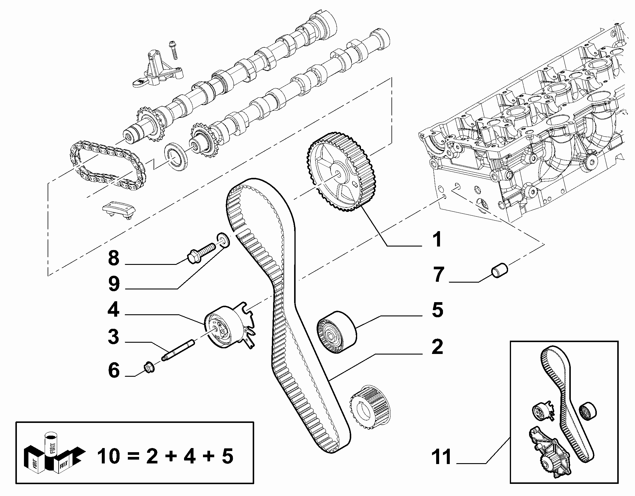 FIAT 9400830749 - Umlenk / Führungsrolle, Zahnriemen alexcarstop-ersatzteile.com