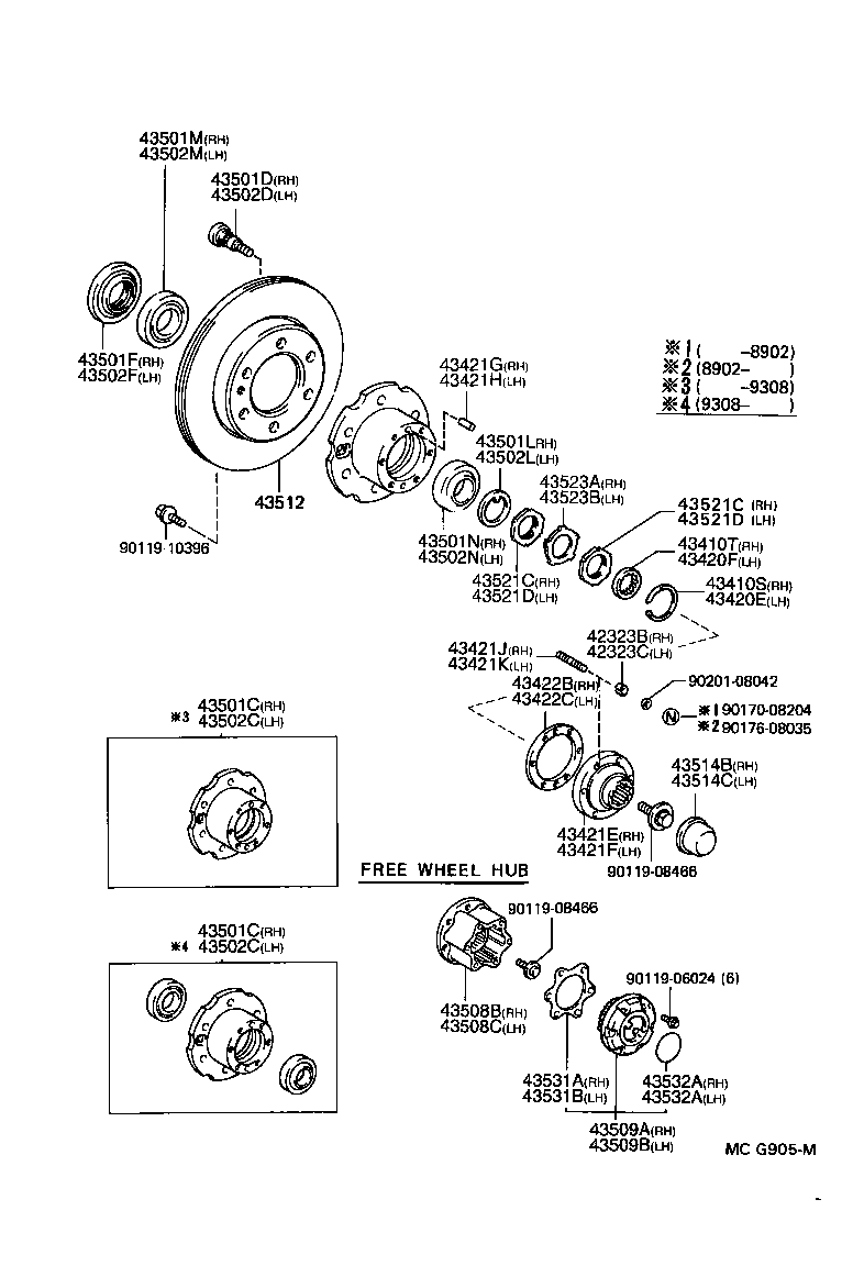 TOYOTA 90368-45087 - Radlagersatz alexcarstop-ersatzteile.com