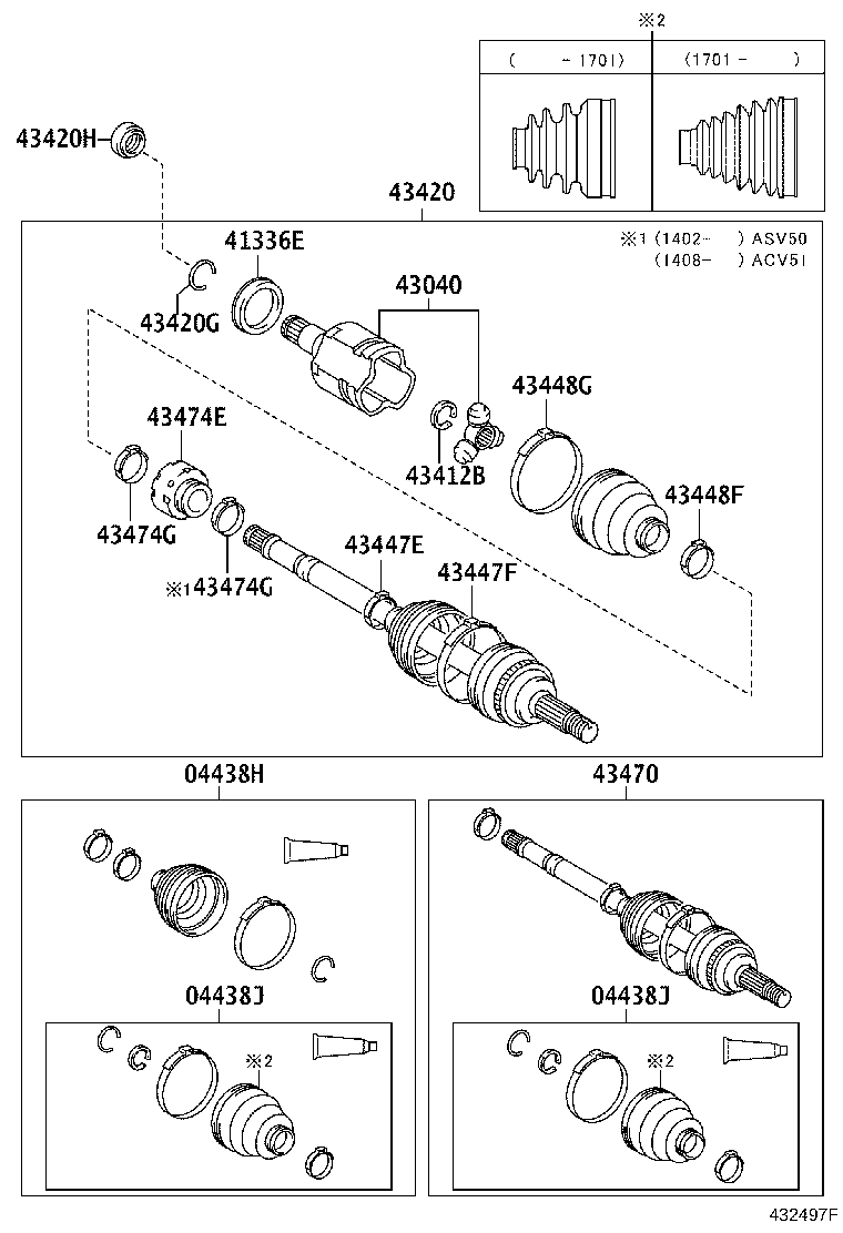 TOYOTA 04428-06520 - Faltenbalg, Antriebswelle alexcarstop-ersatzteile.com