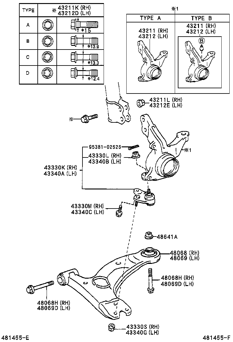 TOYOTA 48068-02030 - Lenker, Radaufhängung alexcarstop-ersatzteile.com