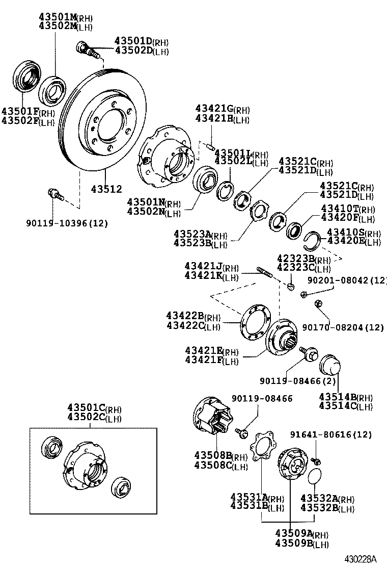 Daihatsu 9008036067 - Radlagersatz alexcarstop-ersatzteile.com